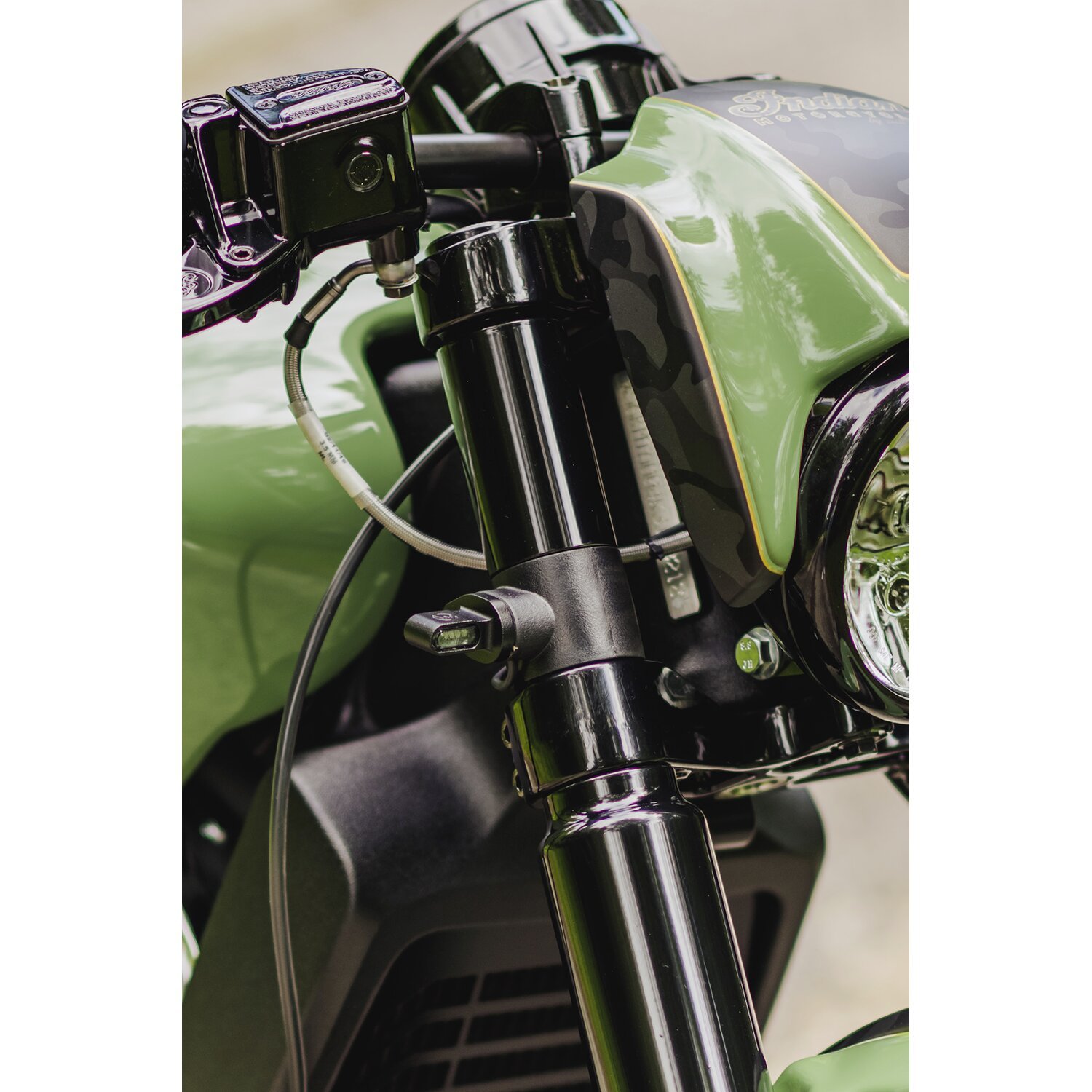 Cult-Werk, 'Shorty' front turn signal kit, Black, Matte