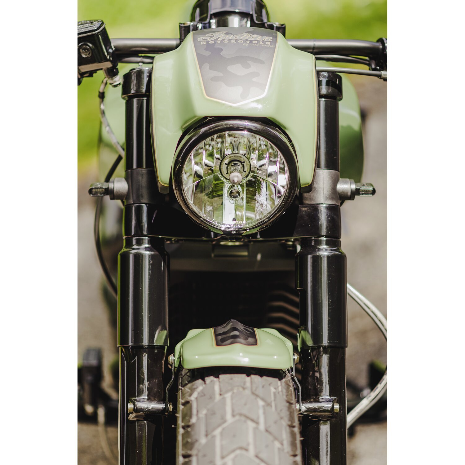 Cult-Werk, 'Shorty' front turn signal kit, Black, Matte