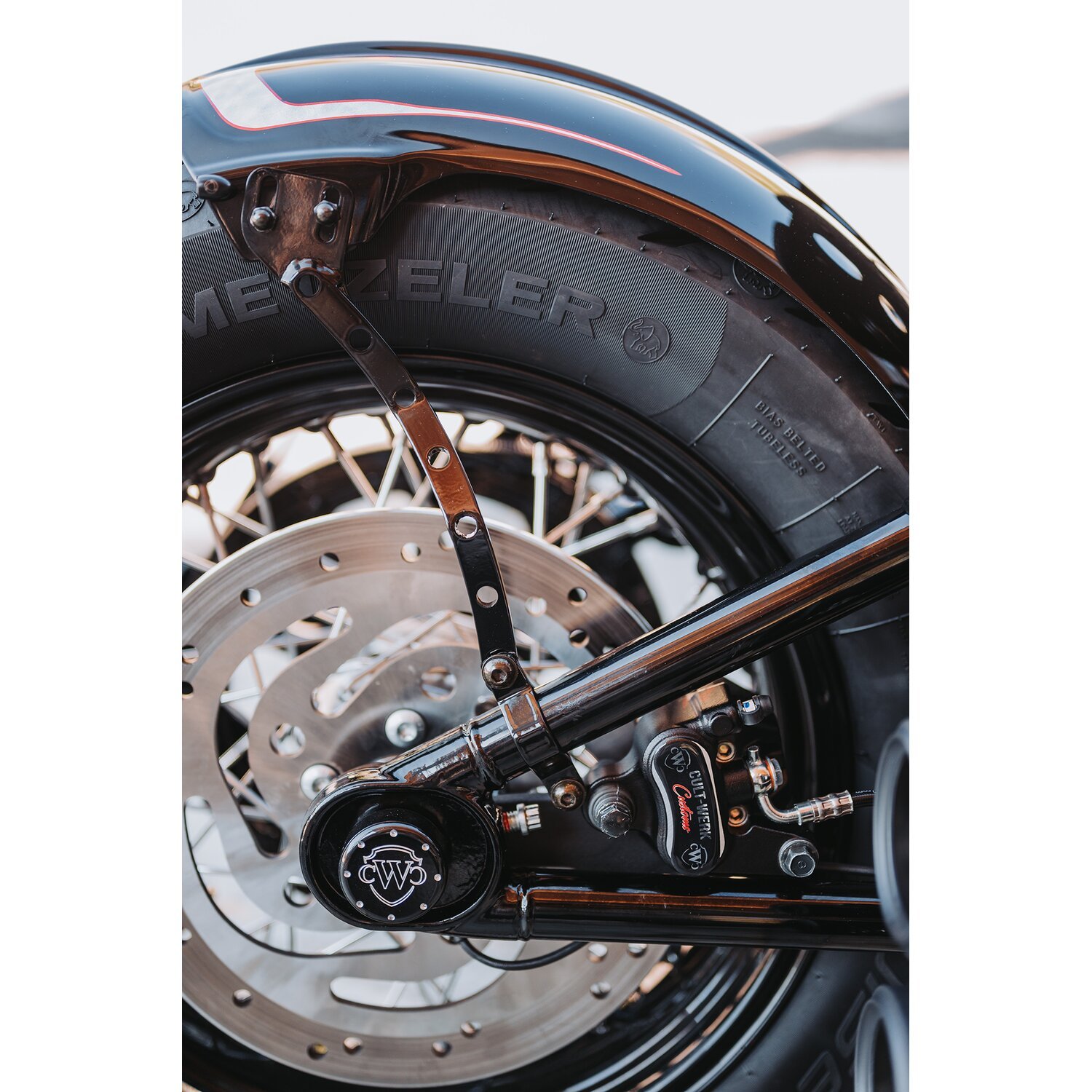 Cult-Werk, rear fender 'Old School, Black