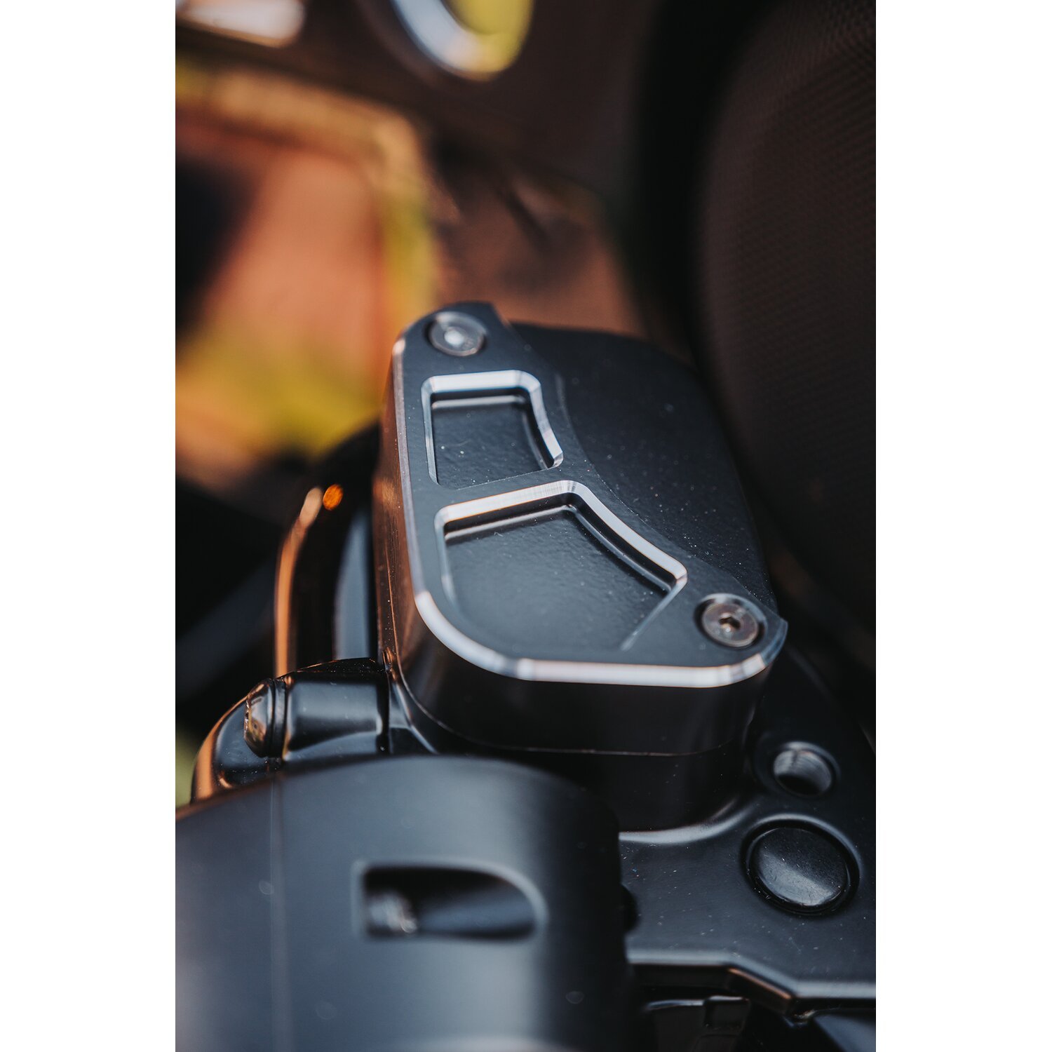 Cult-Werk, master cylinder cover, racing Black, Black, Contrast Cut