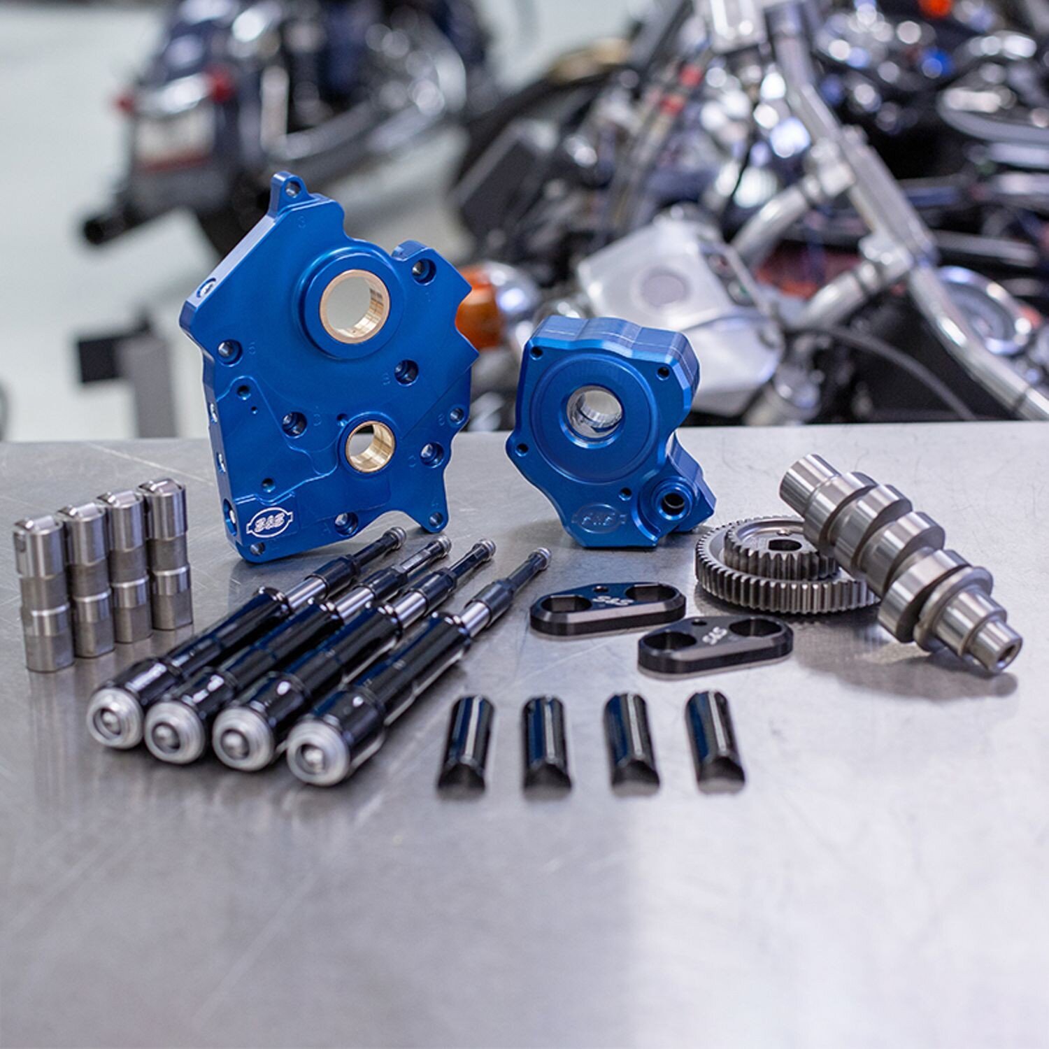 S&S, 475G cam chest kit M8 - Gear drive, oil cooled