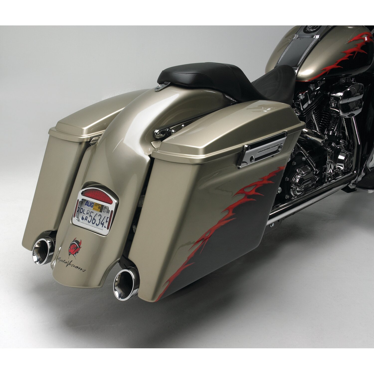 Cycle Visions rear fender, for extended saddlebags