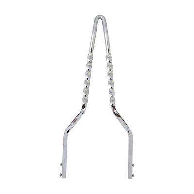 Chrome. 18" tall. Side plate width 8.25" to 8.75" wide. Made from 9/16" square steel bar. Can be used with stock or aftermarket side plates.
Note: Sideplates not included.
Note: Will not fit 'Plug-N-Play®' side plates.