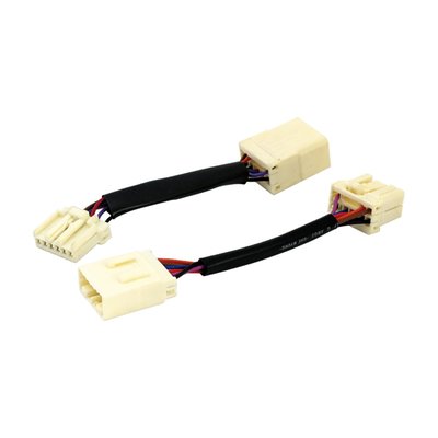 This 6-8 pin plug adapter is required to allow installation of 'The Flasher' 968344 on 04-13 XL models.
Note: Not compatible with Kuryakyn Panacea taillights.
Note: When LED turn signals are used, a turn signal load equalizer, like MCS 968144 (with factory alarm) or 968145 (without factory alarm), is required.