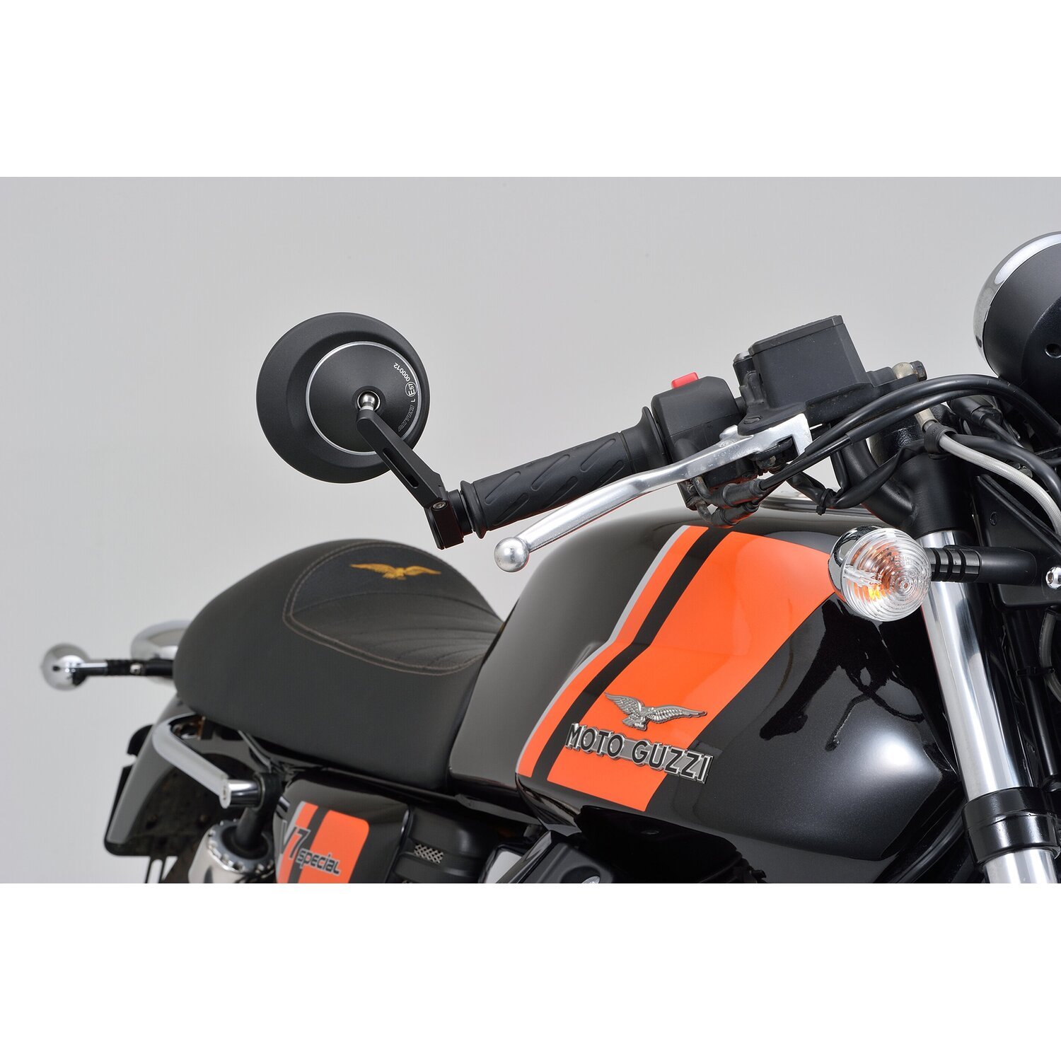 Daytona, bar end D-mirror. Number 8, short stem