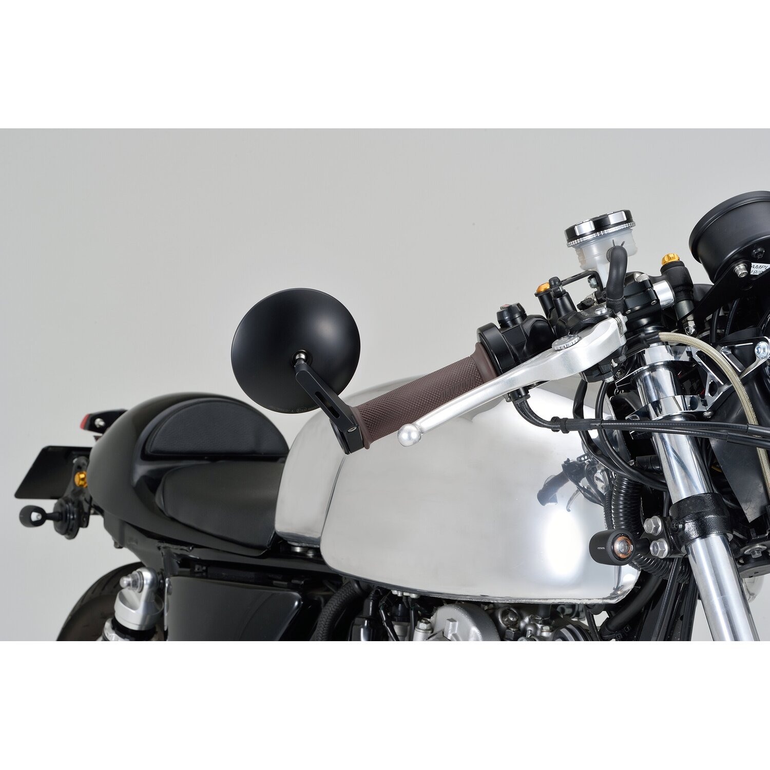 Daytona, bar end D-mirror. Number 9 (L&R side set, storm grey black tracker