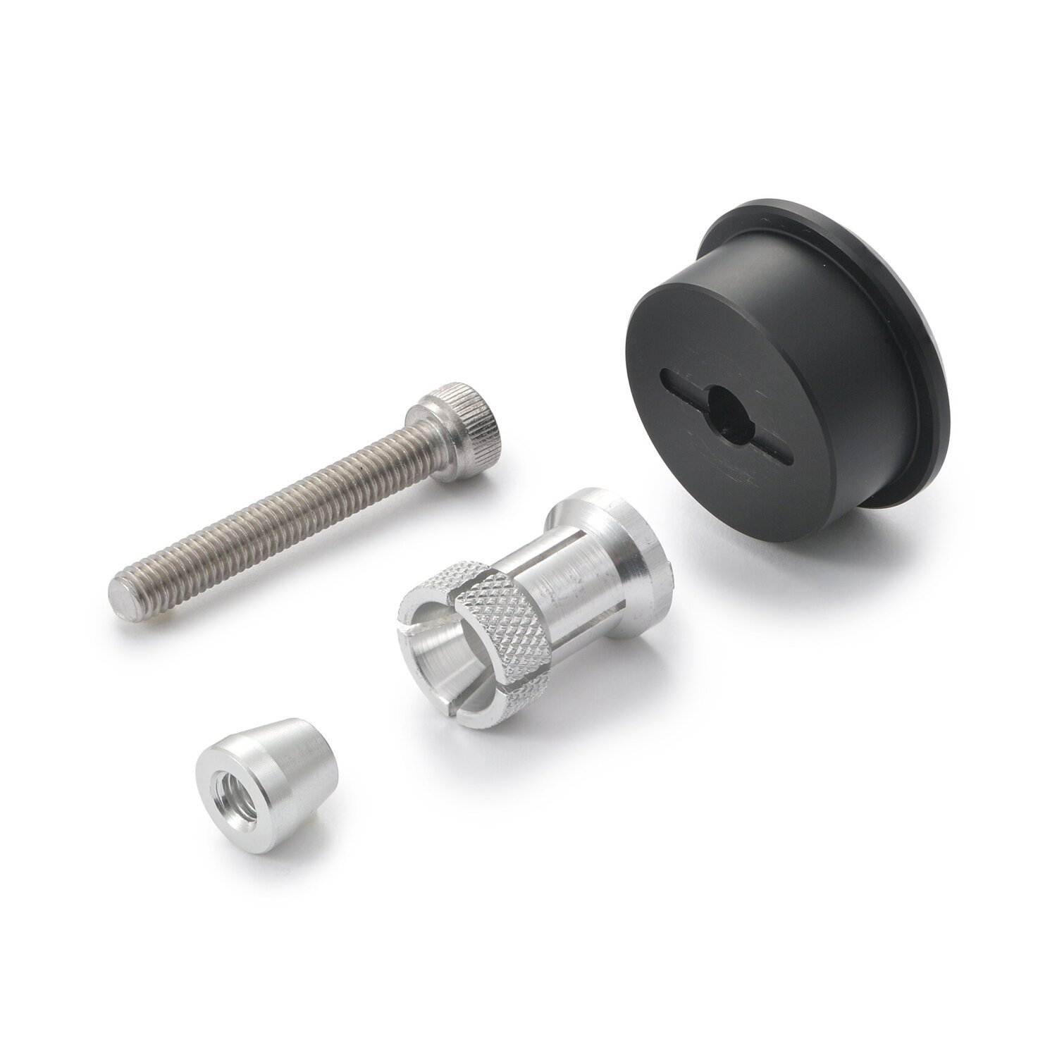 Daytona, bar end mirror adaptor set, Black, Matte