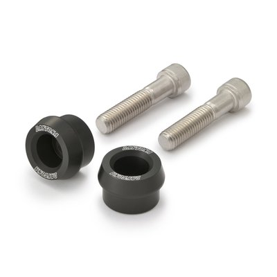 Used to install handlebar-end mirrors to the end of the handlebars. 
Includes adapters and installation hardware for M12x1.75 threaded handlebar ends.