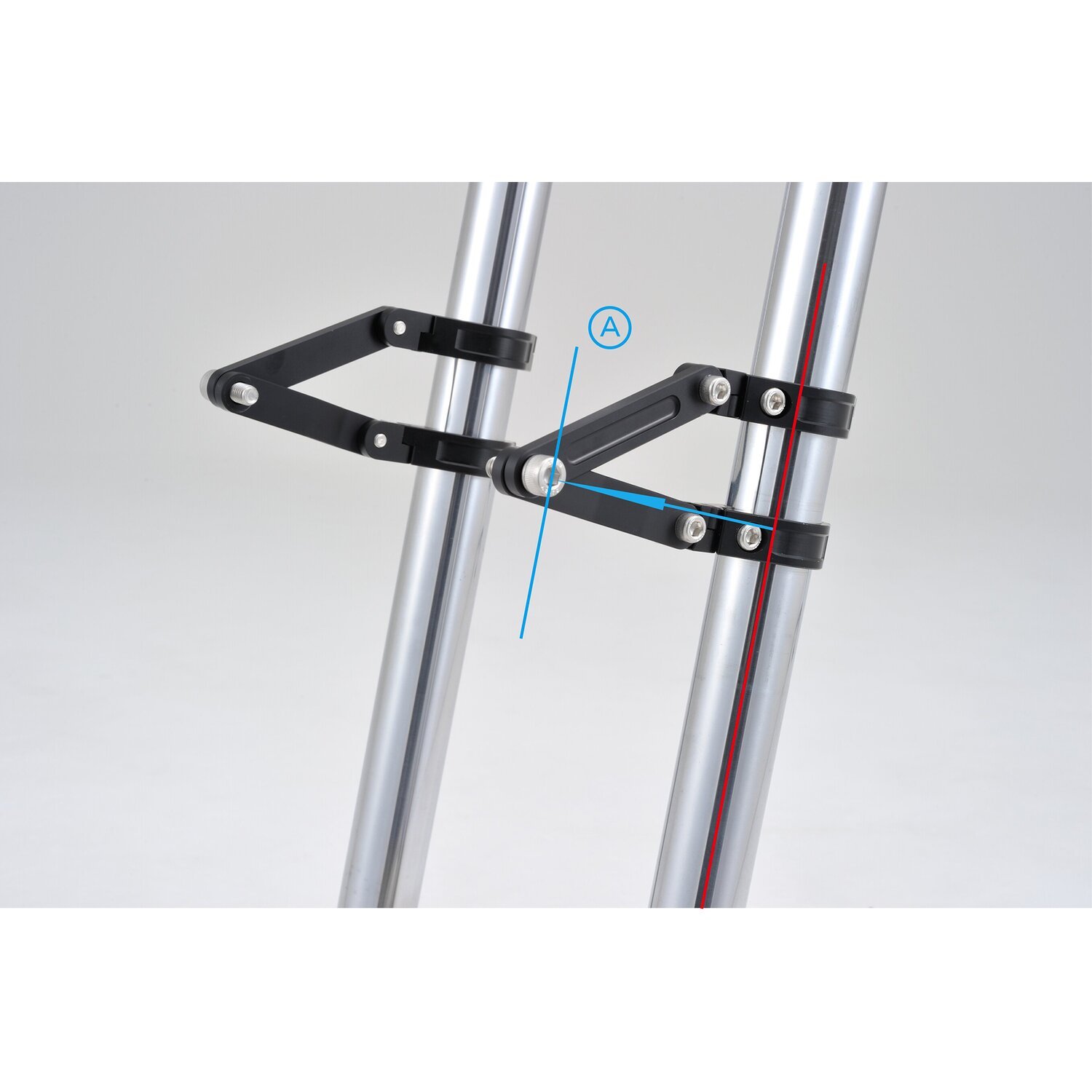 Daytona, Dual Axis adjustable headlamp bracket. 35mm, Black, Matte