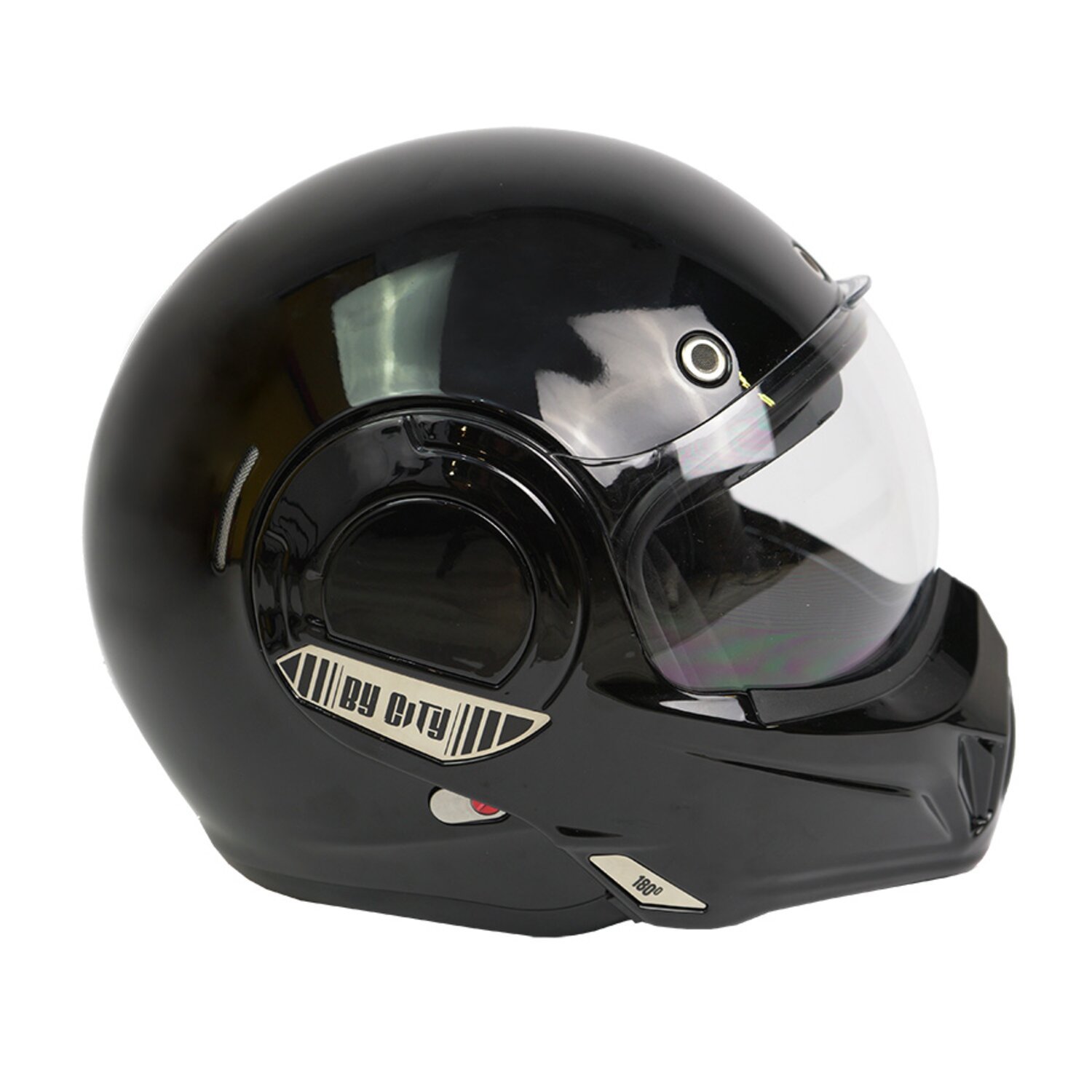 By City 180 Tech helmet black shiny, XS