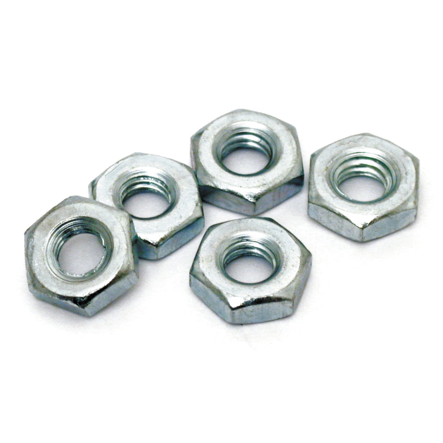 Gardner-Westcott, 10/32 hex nut zinc - 25 pack, Silver, Satin