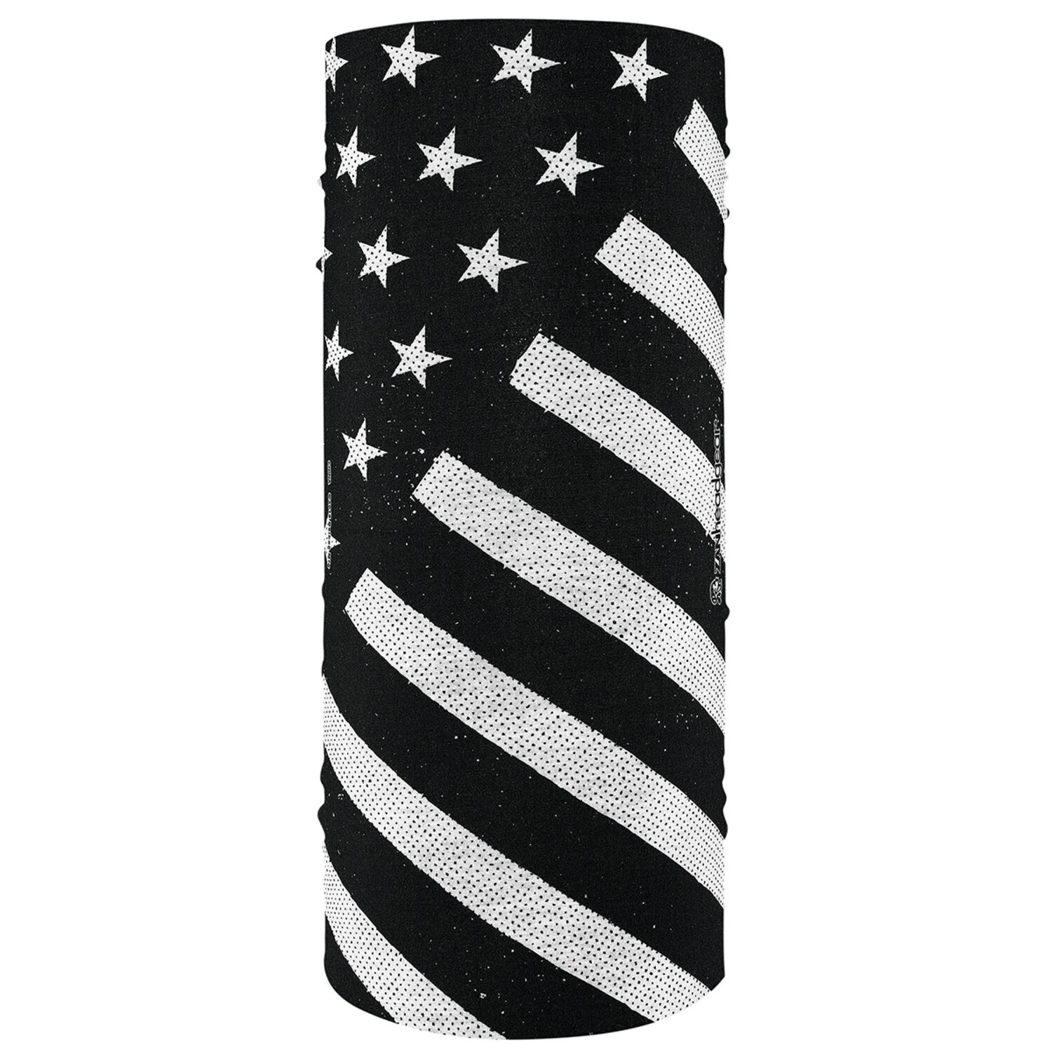 ZANheadgear Motley Tube polyester black & white flag, Multi-color, One size fits most