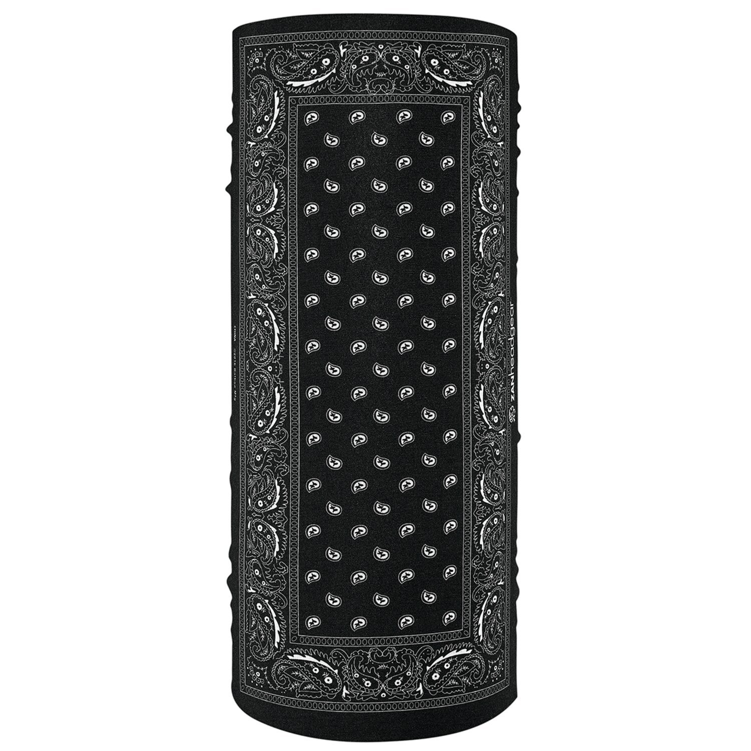 ZANheadgear Motley Tube polyester black paisley, One size fits most
