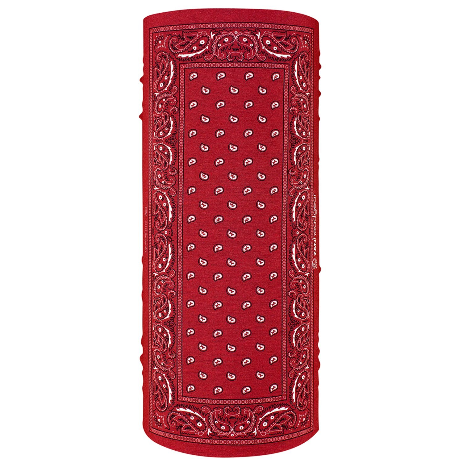 ZANheadgear Motley Tube polyester red paisley, One size fits most