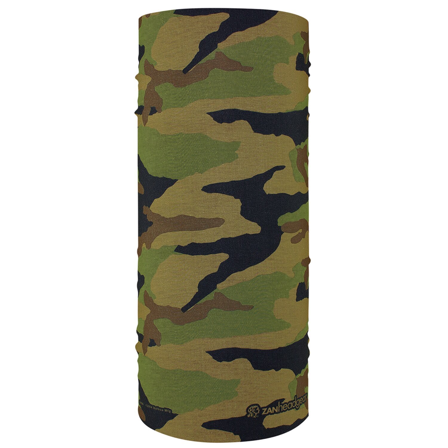 ZANheadgear Motley Tube polyester woodland camo, Multi-color, One size fits most