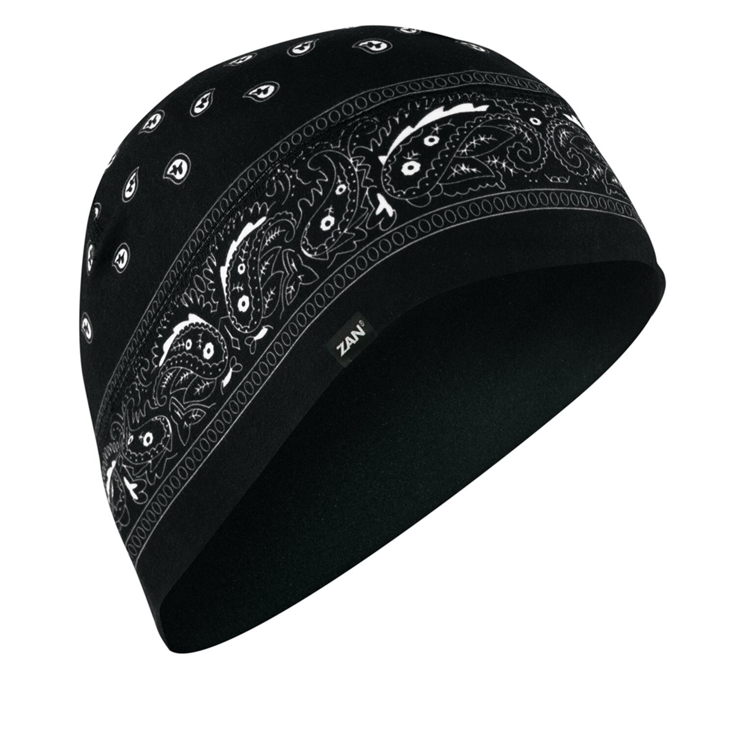 ZANheadgear Helmet beanie sportflexr black paisley