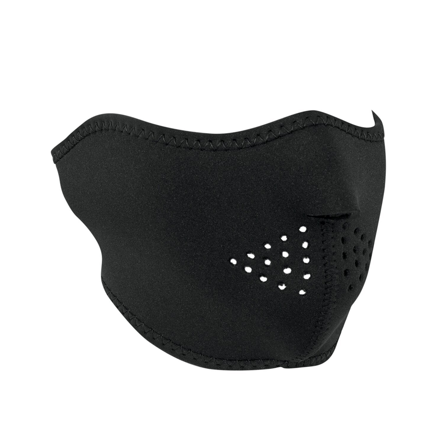 ZANheadgear Half Mask neoprene, Black, One size fits most