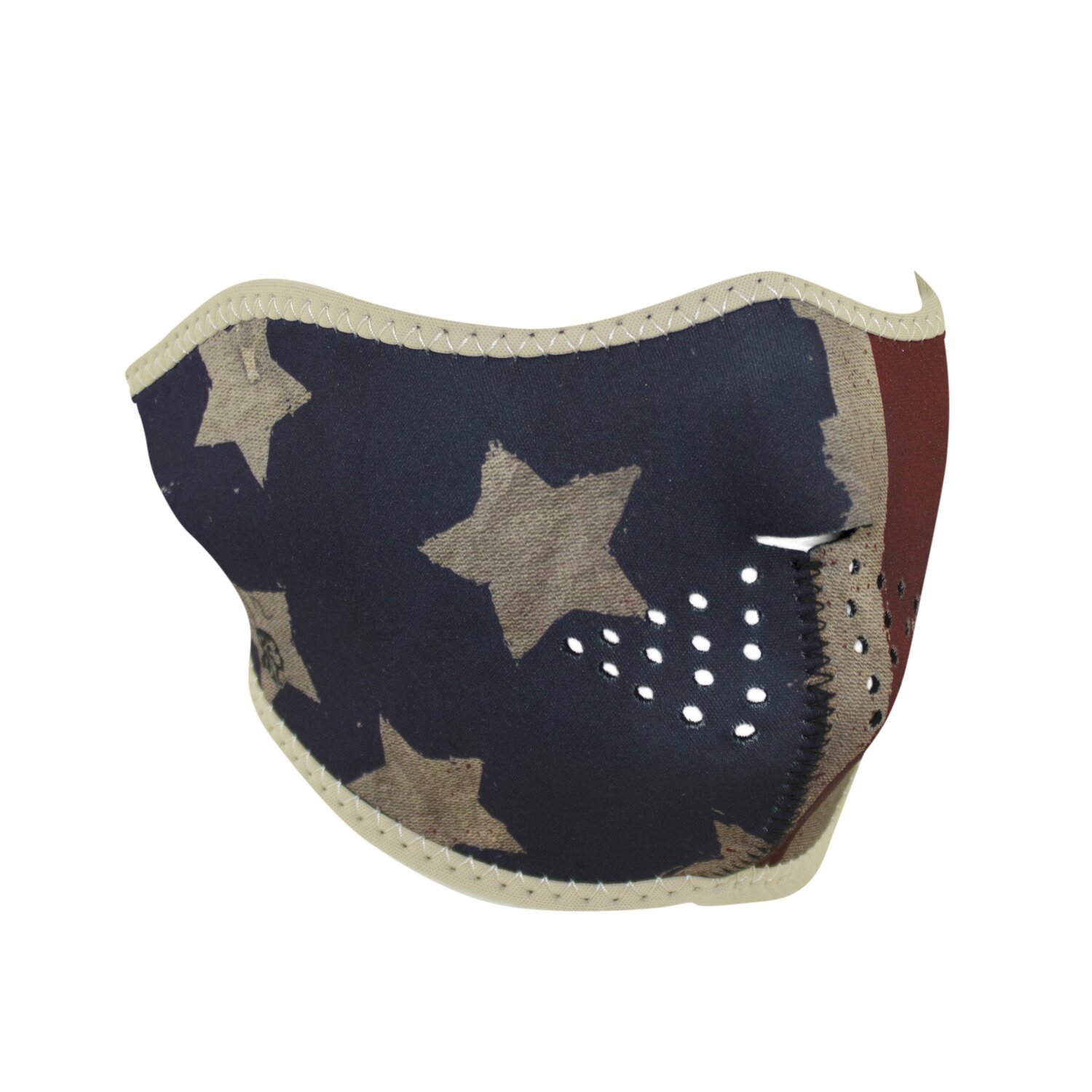 ZANheadgear Half Mask neoprene patriot, Multi-color, One size fits most