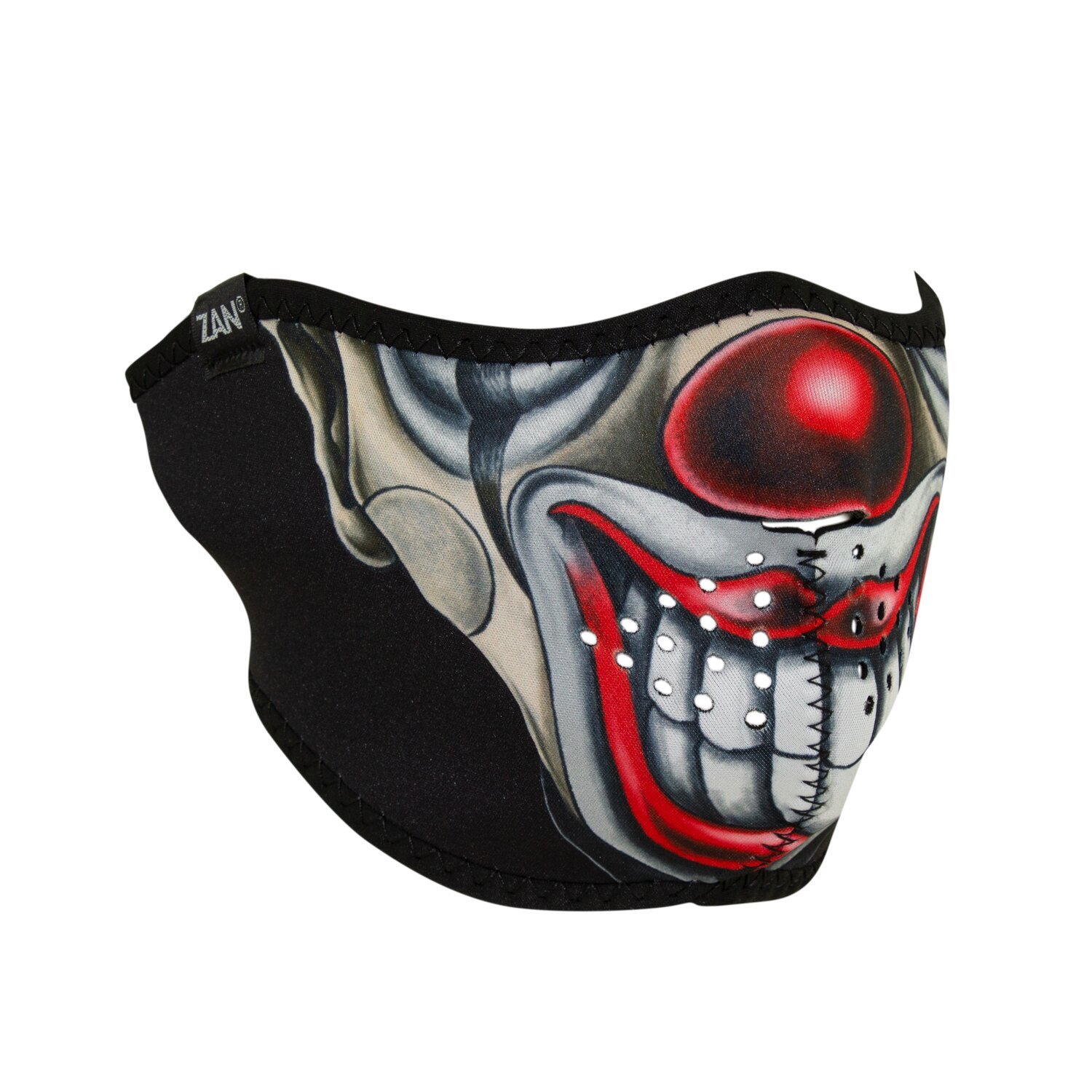 ZANheadgear Half Mask neoprene chicano clown, Multi-color, One size fits most