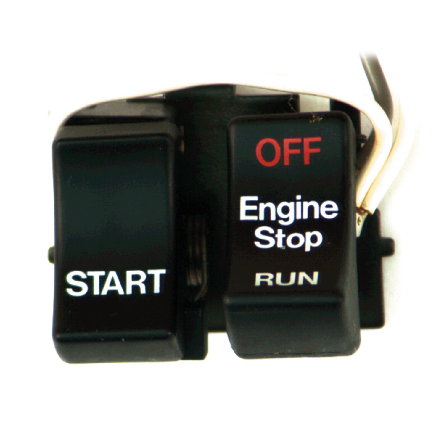 Run/off/start, handlebar switch set, Black