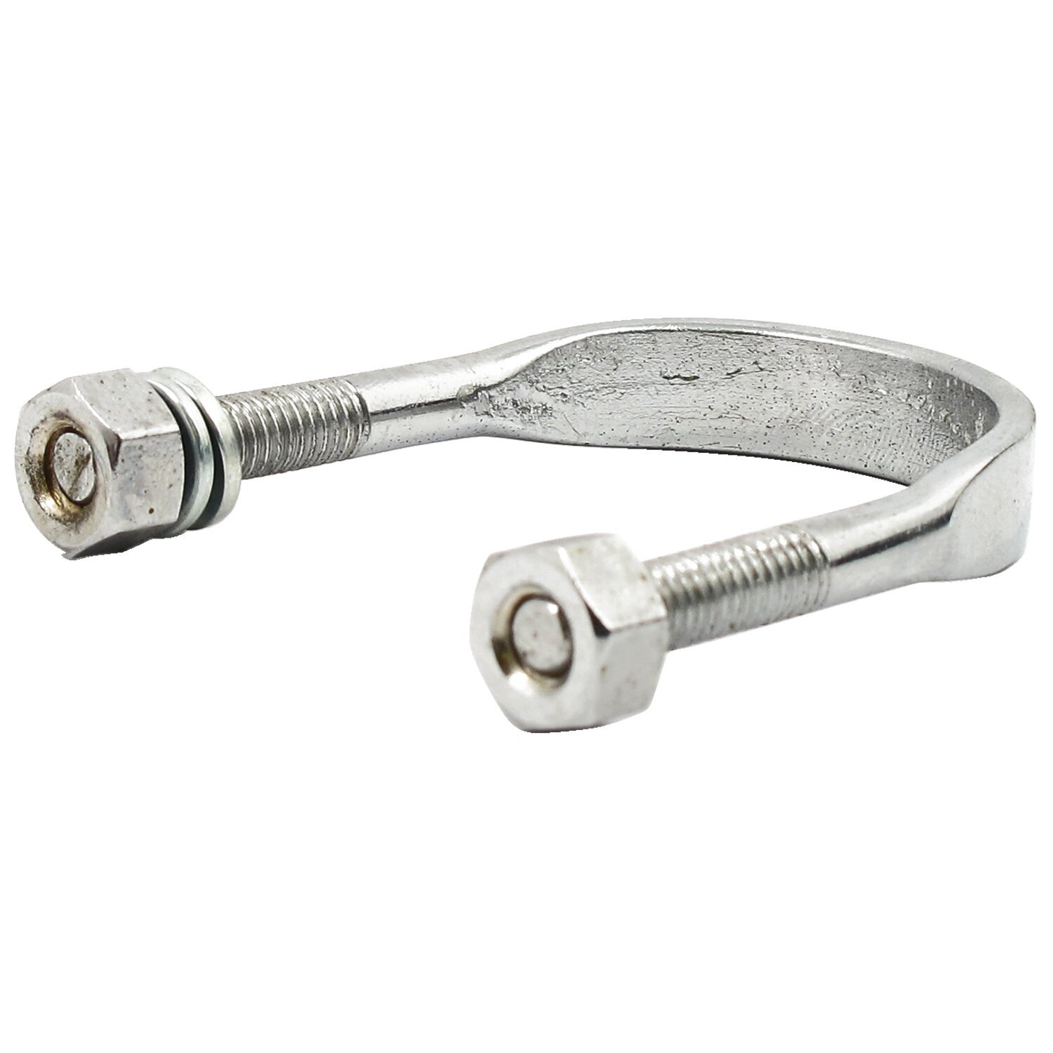 U-bolt kit, jiffy bracket. With nuts, Chrome