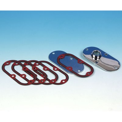 .060" thick Foamet (Foam Coated Metal) with a single sided silicone bead. OEM replacement reference 60567-65, 60567-65A, 60567-65B, 60567-90, 60567-90A, 60567-90B, 60567-90C.
James' Foamet gasket material has an aluminum core with a thin nitrile synthetic rubber foam layer bonded to both sides.