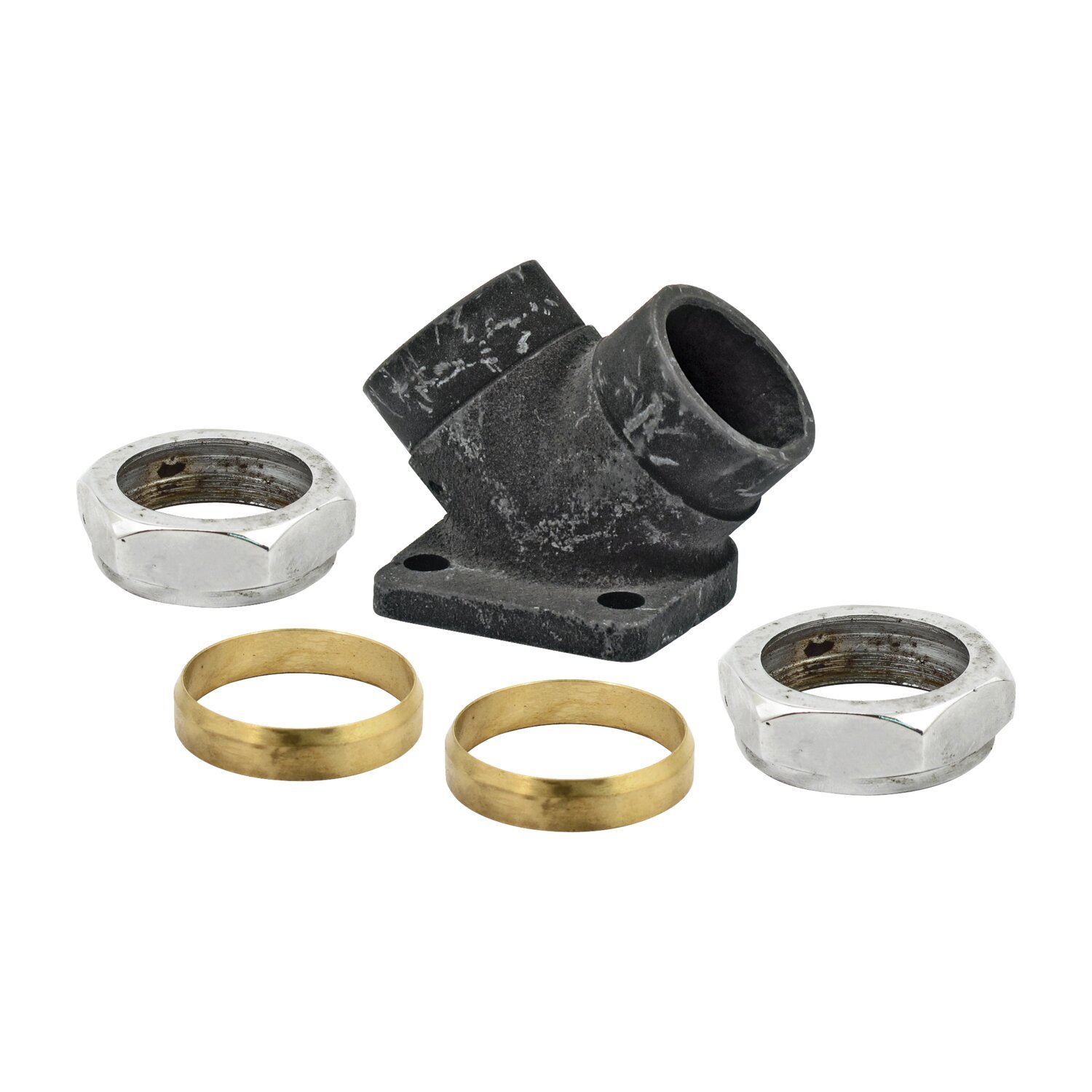 Pipe inlet with nuts/packing ring