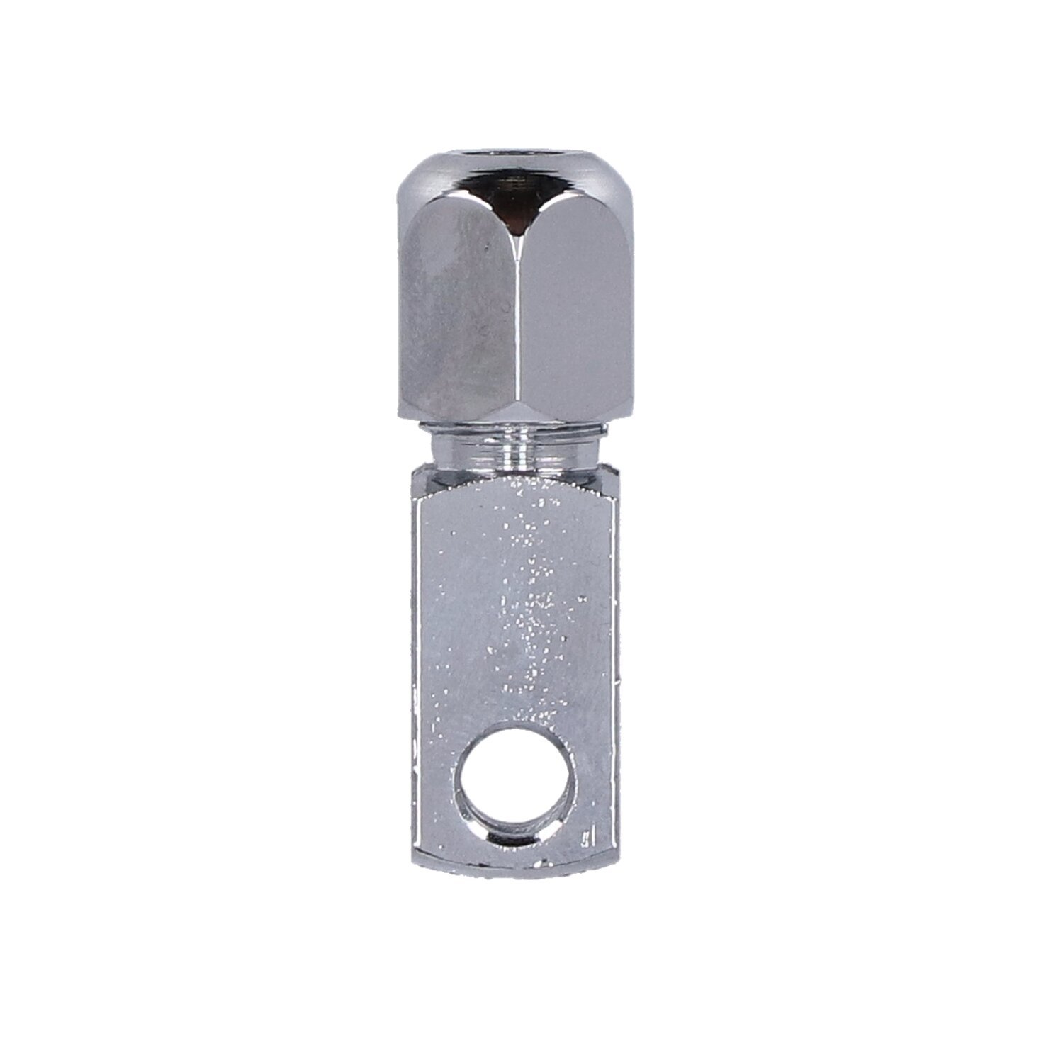 Clevis pin & nut, front brake cable, Silver, Chrome