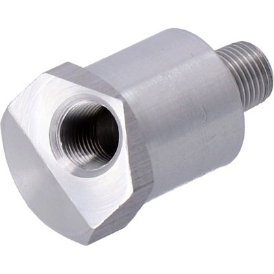 Takes the place of the crankcase oil screen hole plug and allows installation of MCS 515014 rocker cover mounted oil gauge kit, or similar kits.