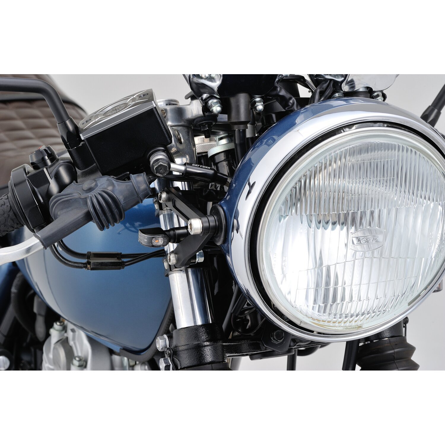Daytona, Mini 1 D-Light LED turn signals. Clear lens, Black