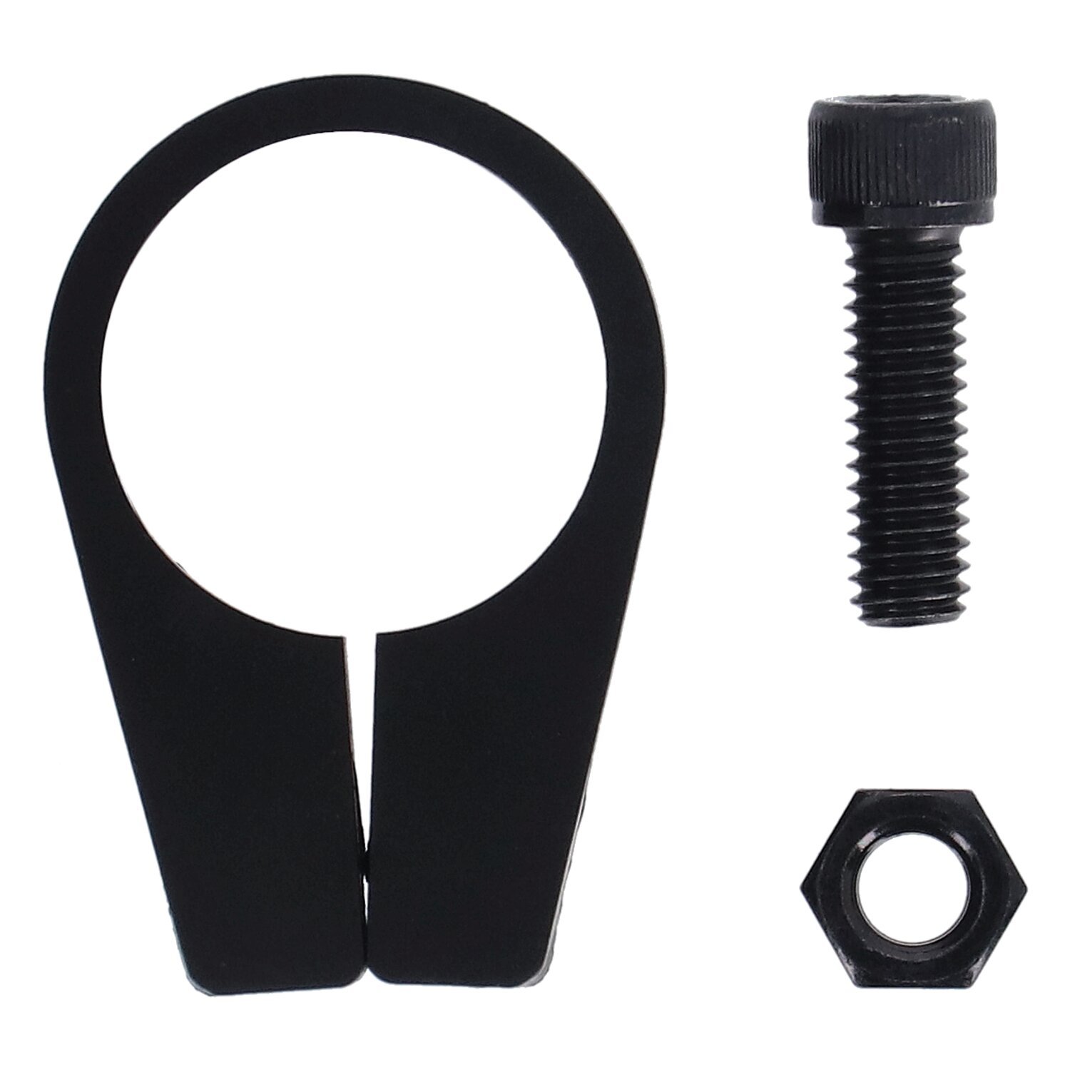 Jagg, universal oil cooler clamp. 1-3/8, Black