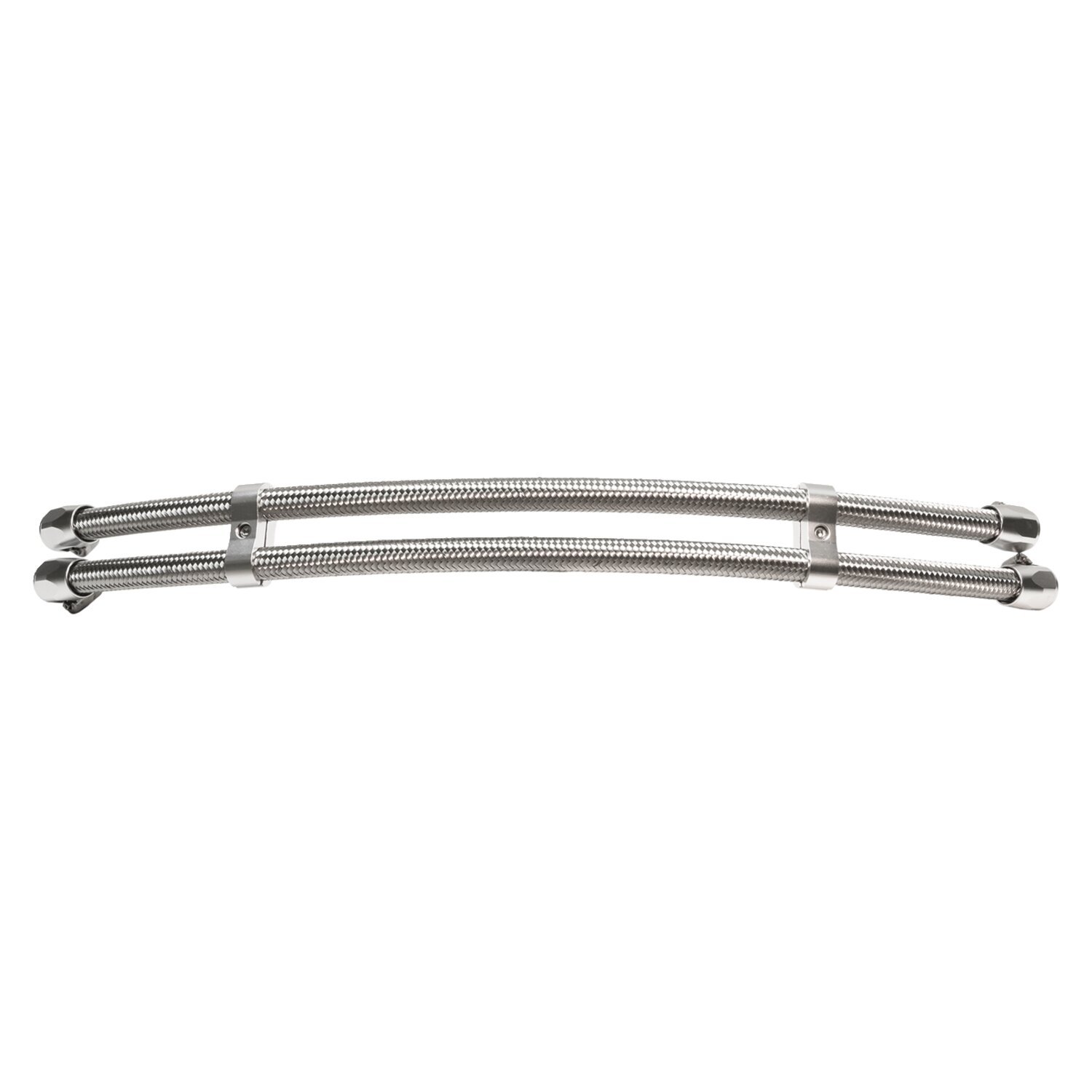 Jagg, braided 3/8" oil hose upgrade kit, Silver