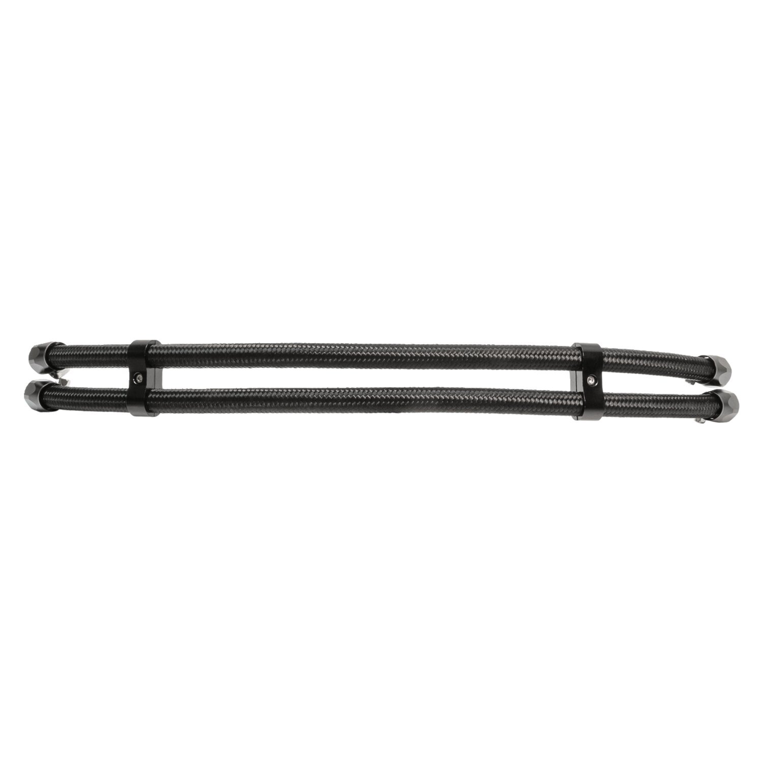 Jagg, braided 3/8" oil hose upgrade kit, Black