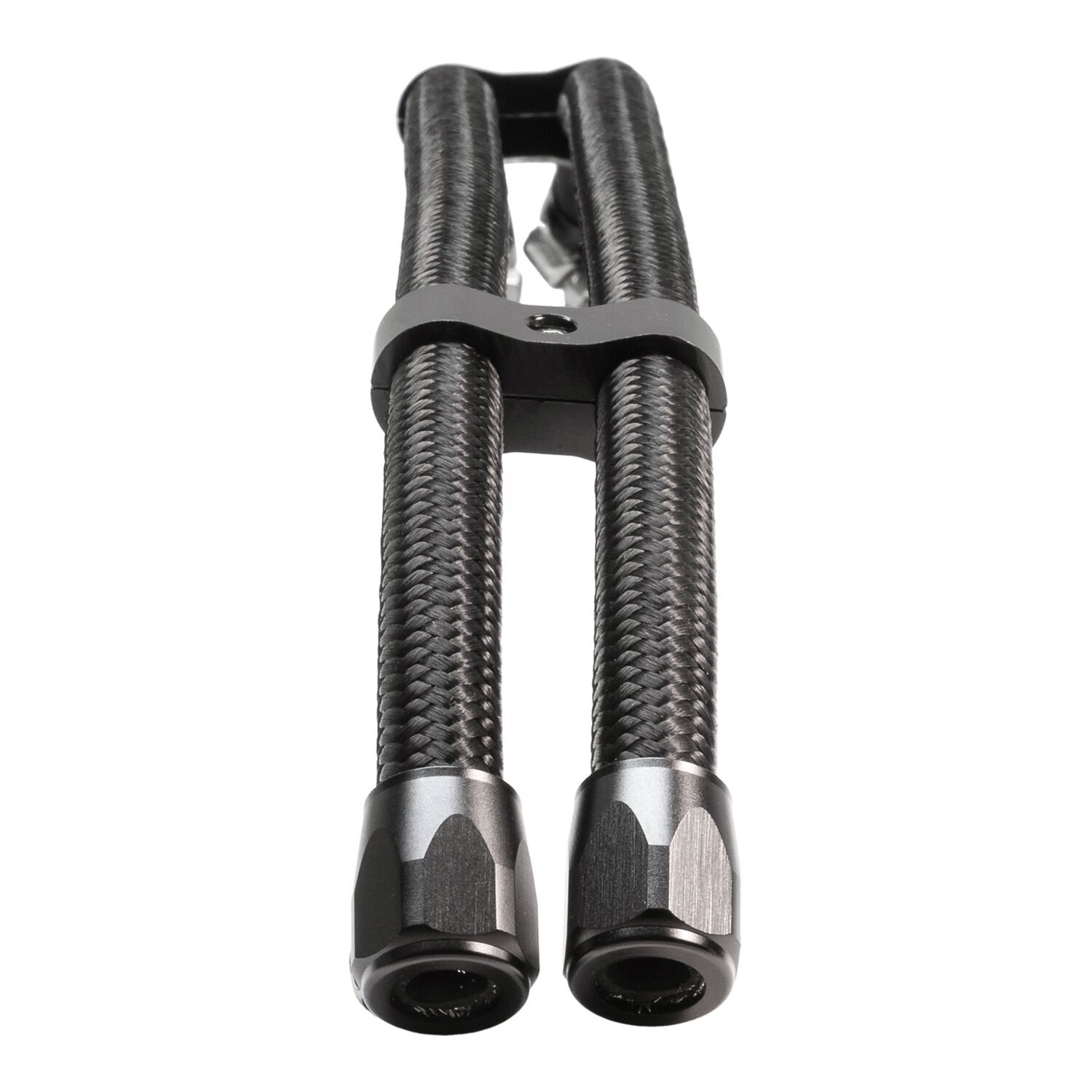 Jagg, braided 3/8" oil hose upgrade kit. Black