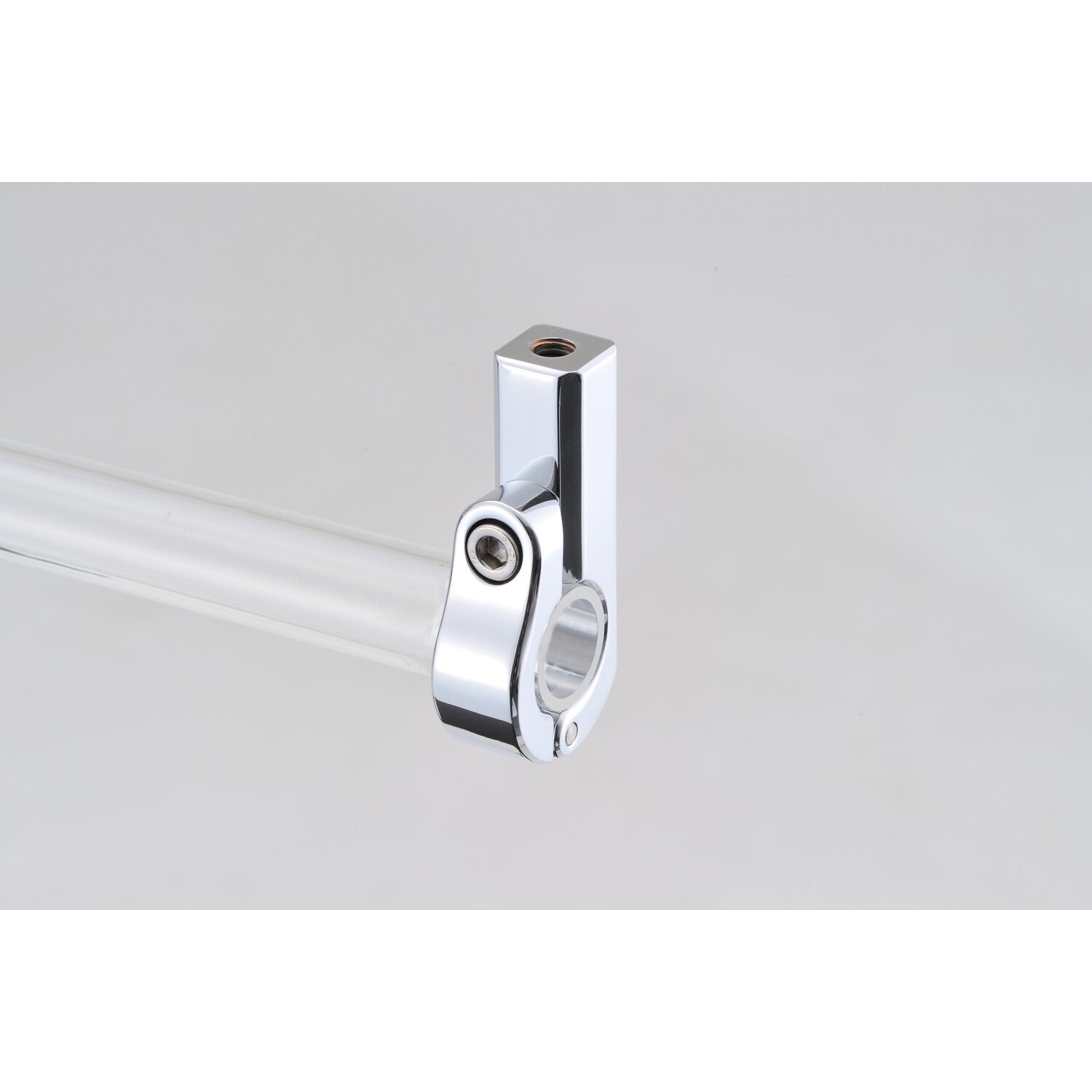 Daytona, universal bracket. Top mount. 7/8" ID, M10 thread, Silver, Chrome