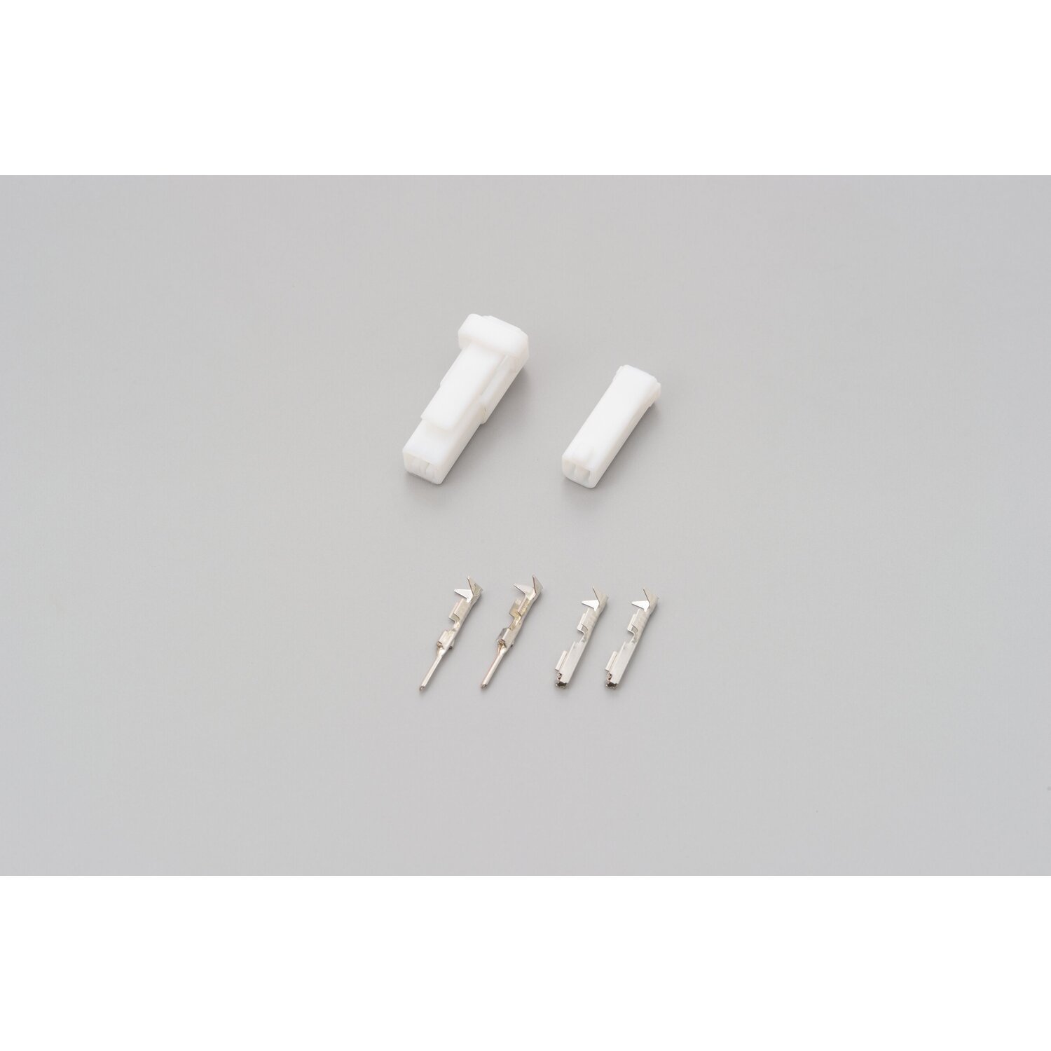 Connector set for turn signal - 2 pole, White