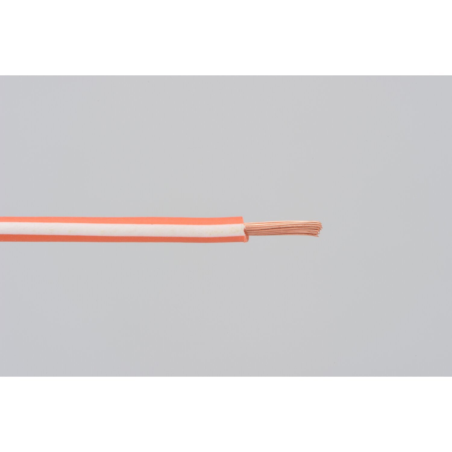 Electrical wire. 2 meter 0.75sq, Orange, white