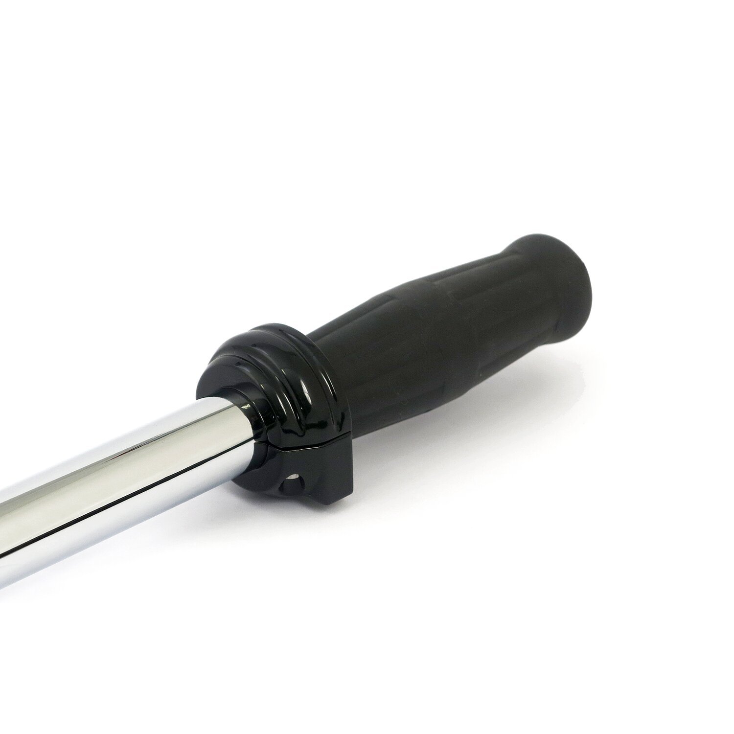 Custom throttle clamp, dual cable, Black, Gloss