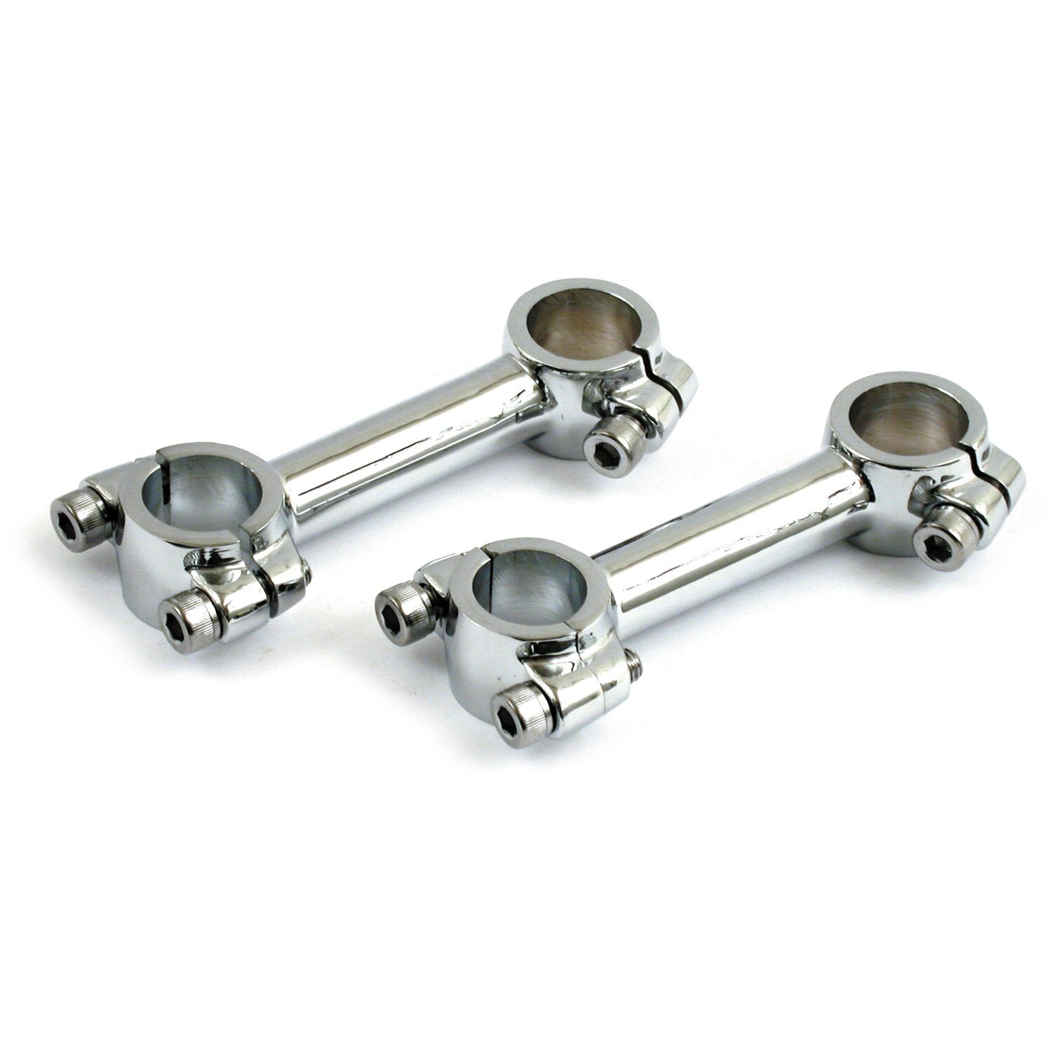 Dog bone riser set, 4, Chrome