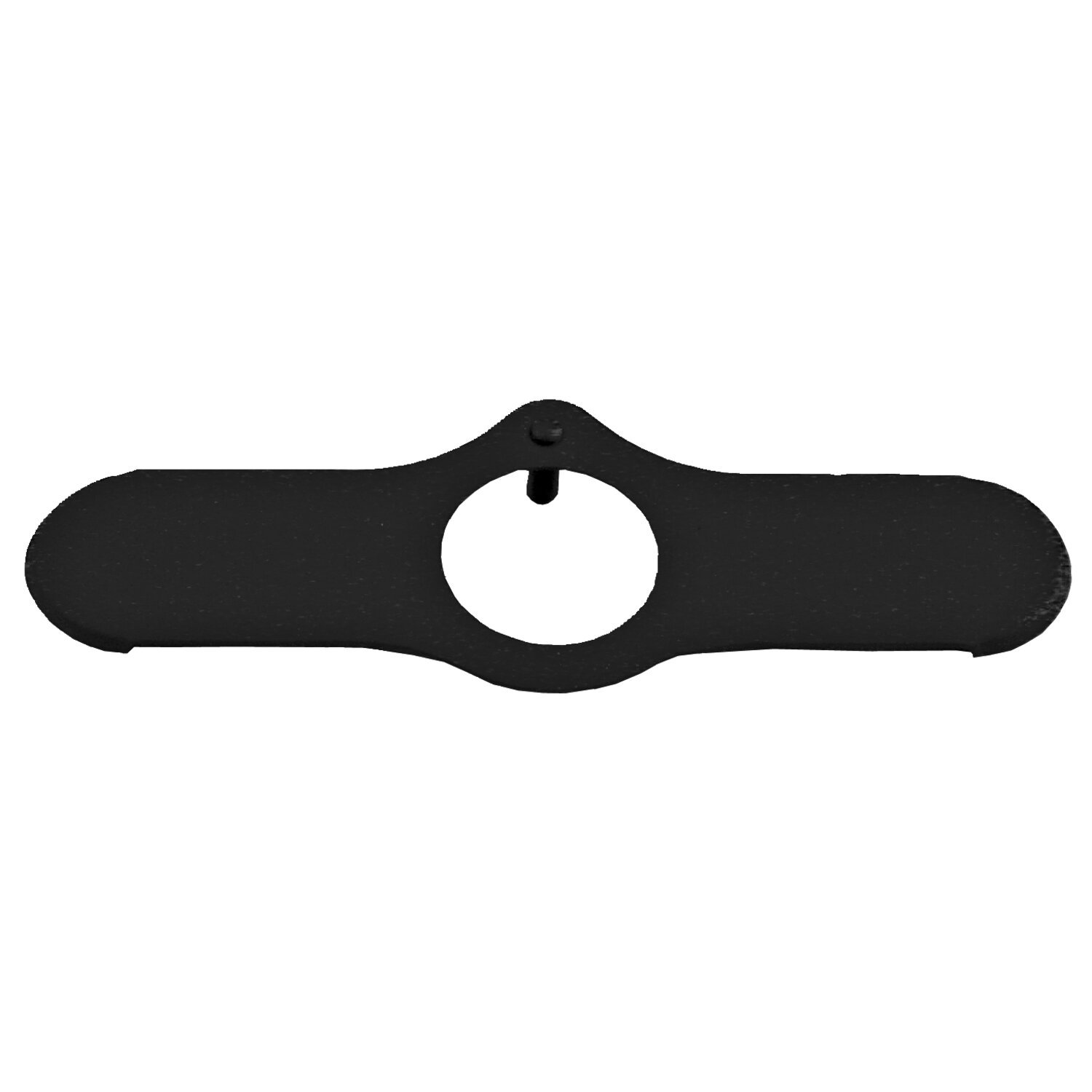 Lockplate, inline Springer fork stem nut, Black