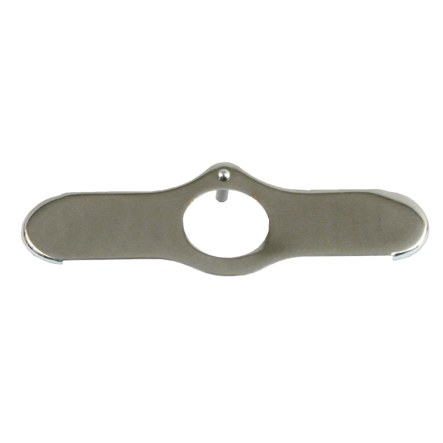 Lockplate, inline Springer fork stem nut, Chrome