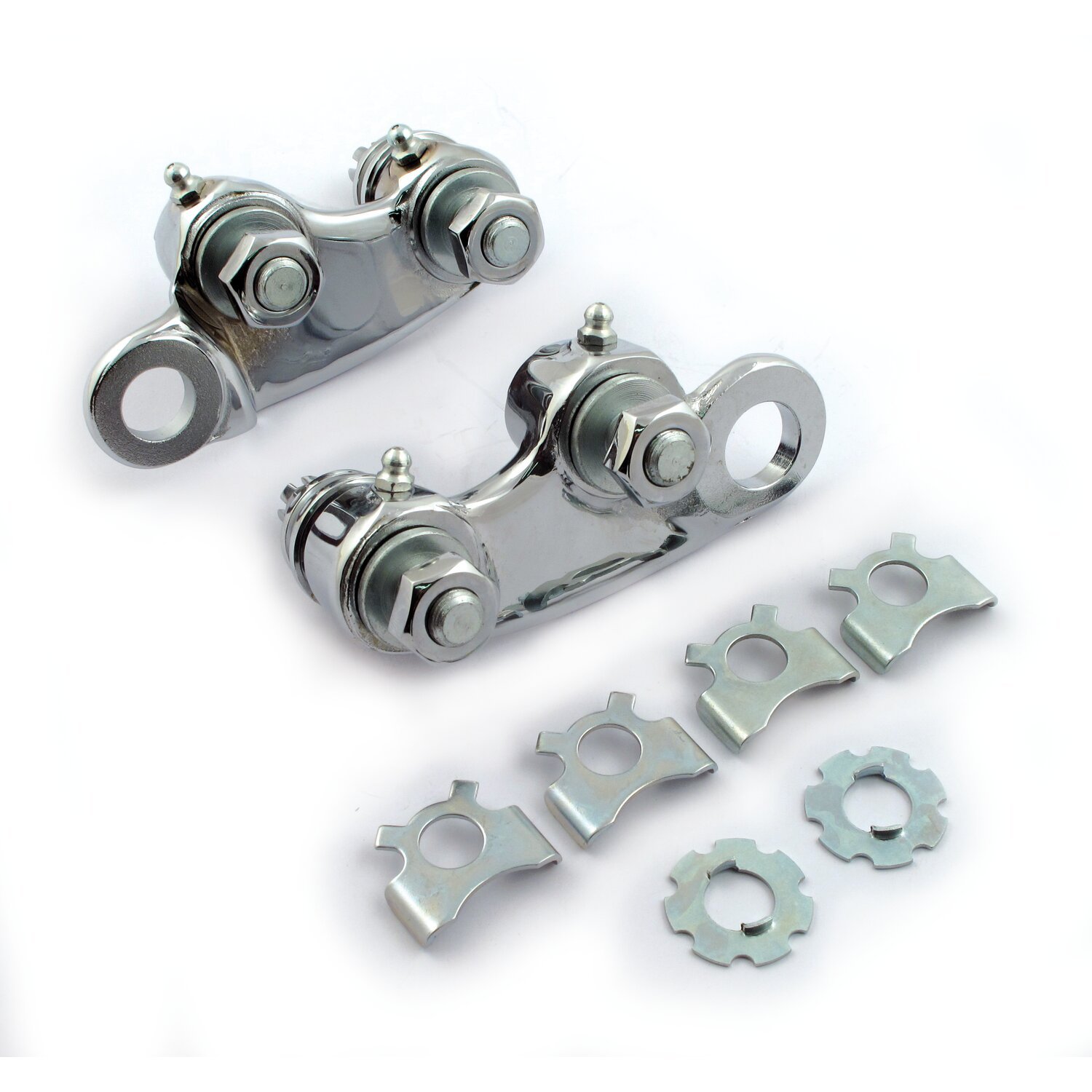 Replacement rocker set for STD to+12" Springer forks, Chrome