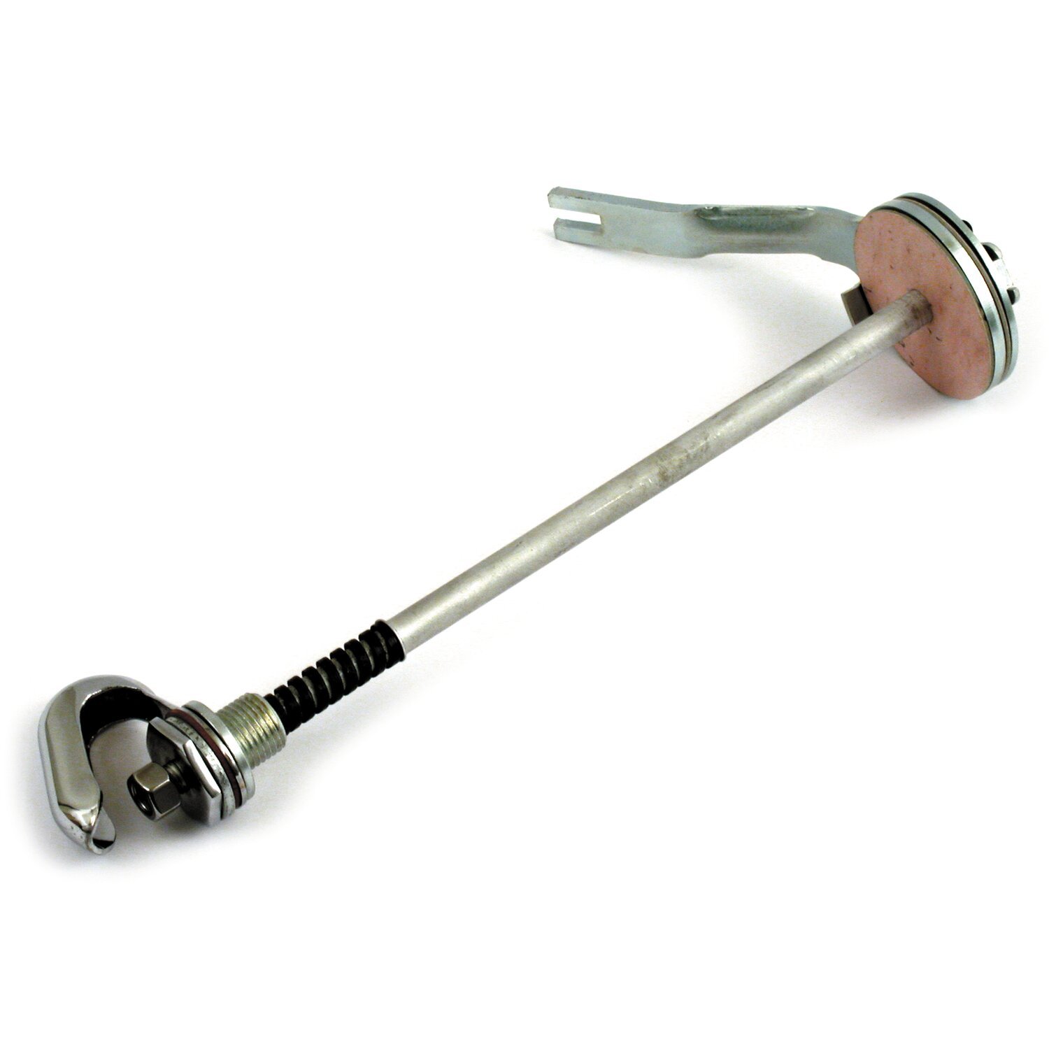 Steering damper for offset Springer fork, Black