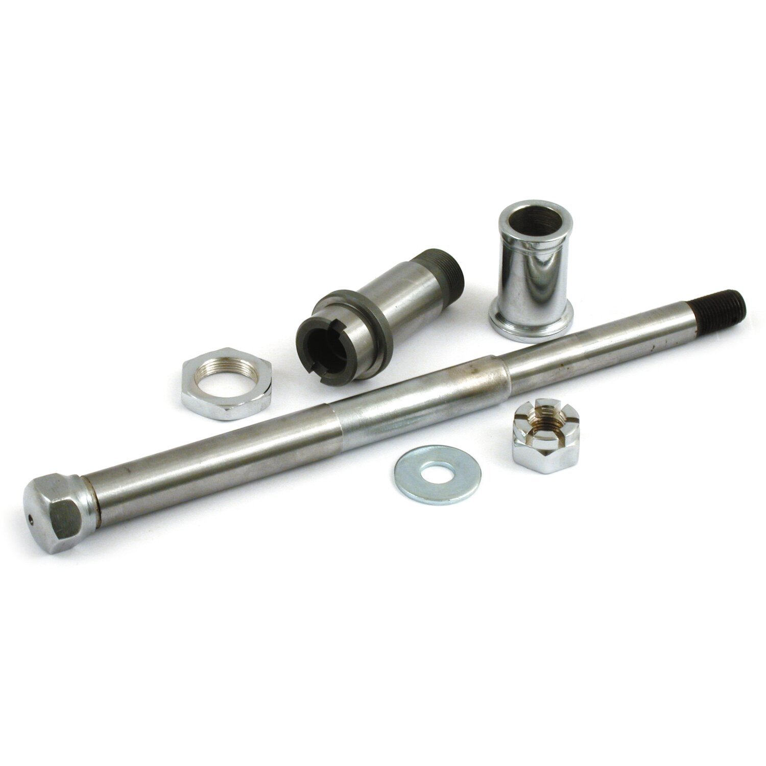 Front wheel axle set, Chrome