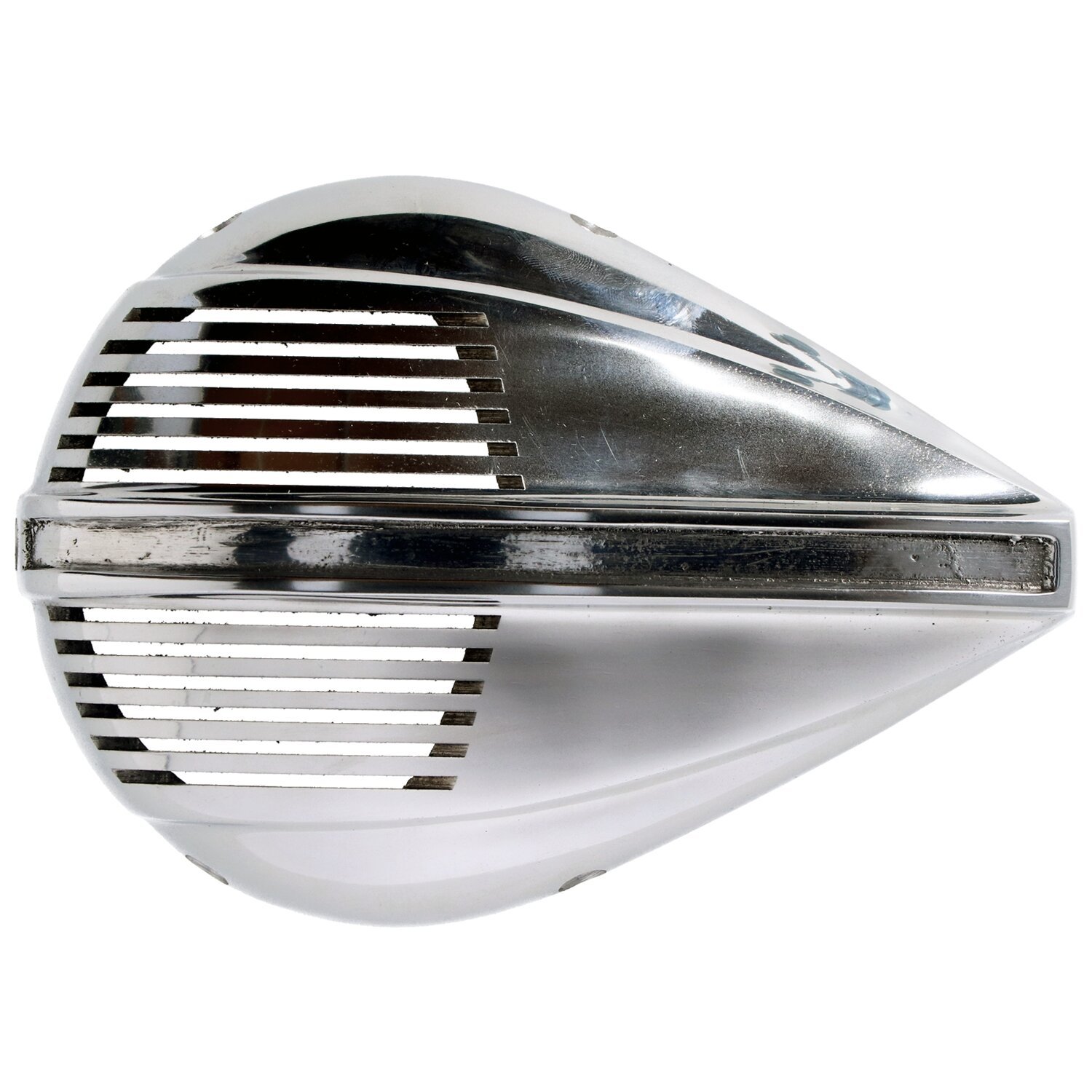 Replacement Teardrop siren cover, aluminum, Polished