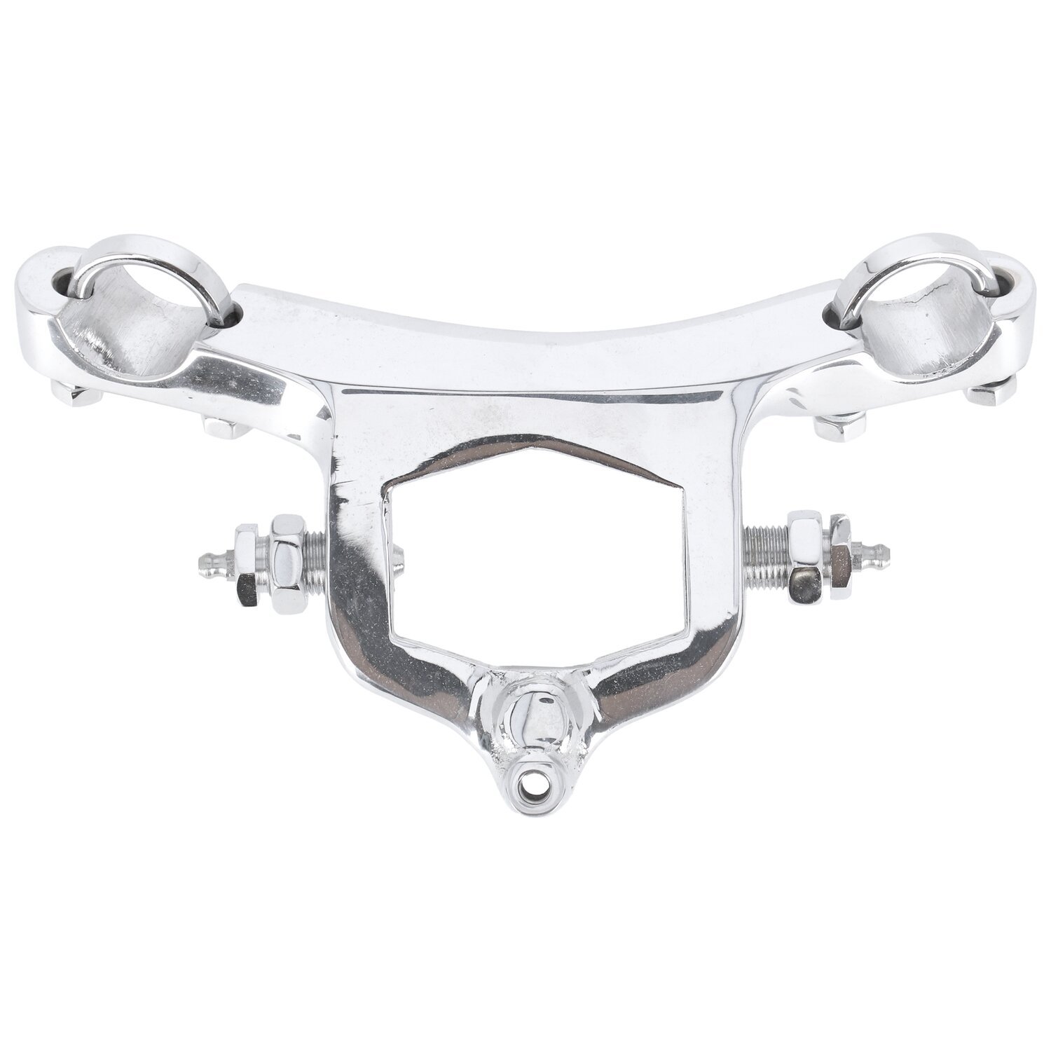 Replacement bracket and clamp for 971506 siren, Chrome