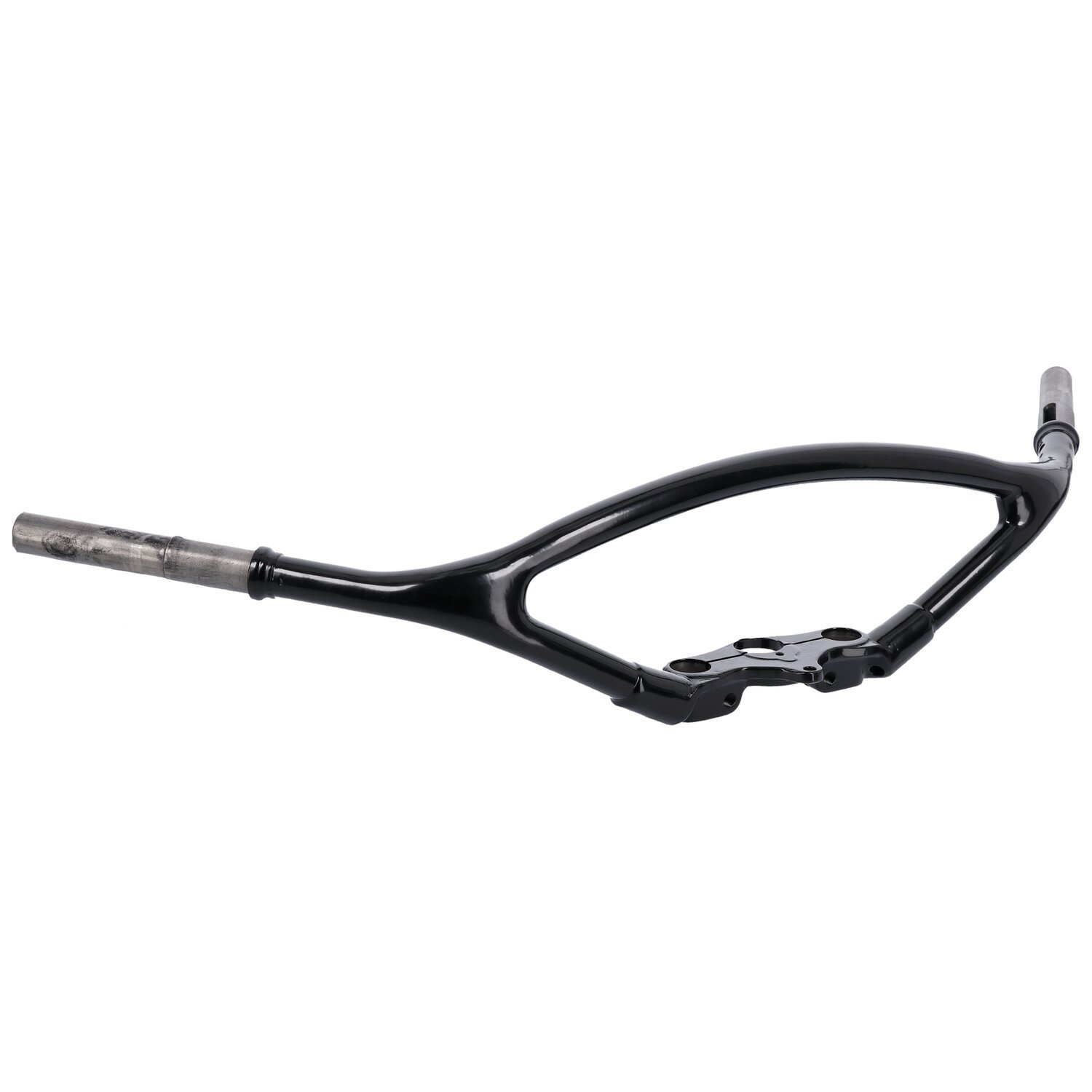 Early springer handlebar, offset, Black, Powder Coated