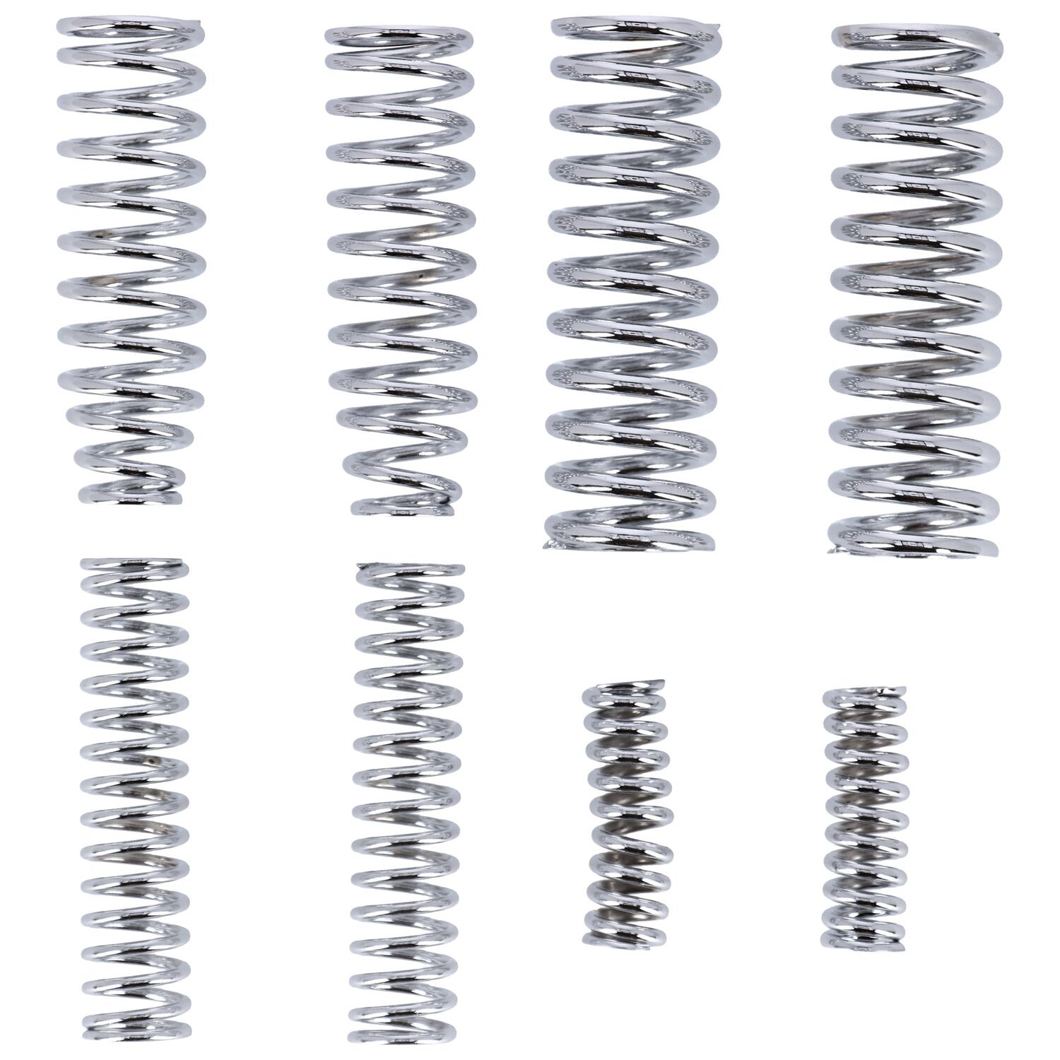 Heavy Duty 8-spring set for early Springer forks, Chrome