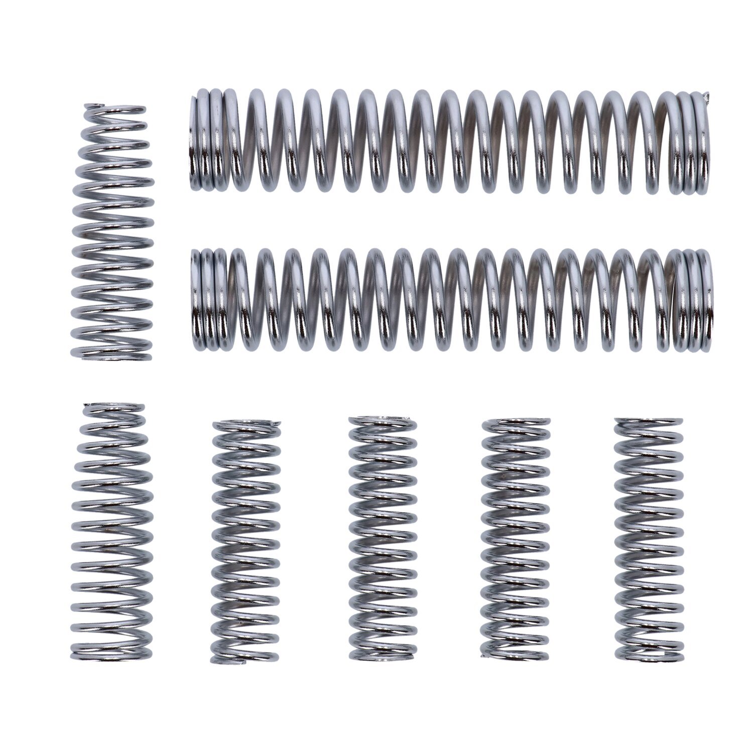 Spring set for Springer fork. Shot peened, Chrome