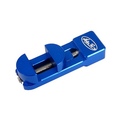 Aluminum; Blue anodized; Used to remove brake caliper pistons from monoblock calipers; Fits pistons with a bore diameter of 14 mm up to 28 mm; Works with aluminum, steel or titanium pistons